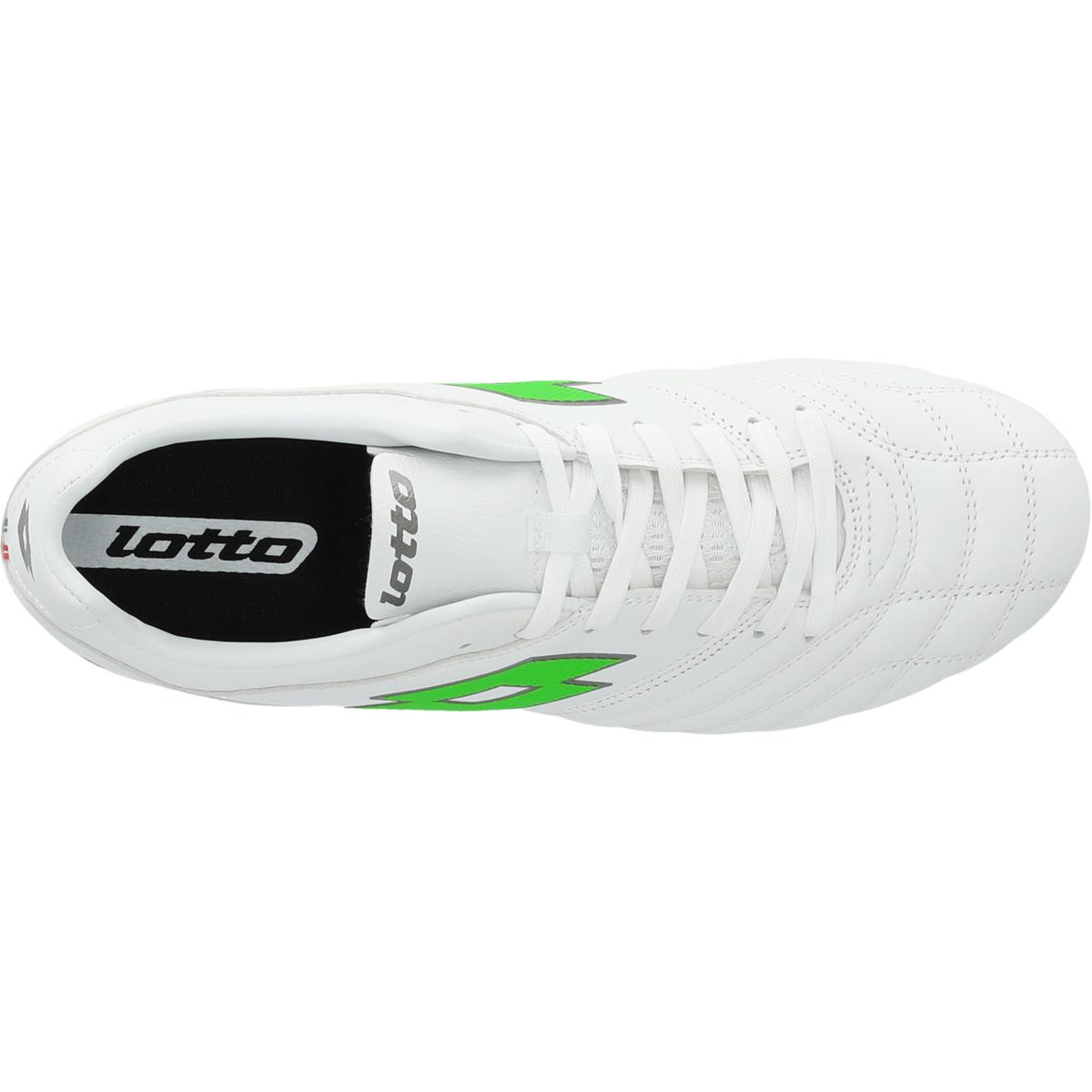 LOTTO Stadio 300 III AG Fodboldstøvler All White/Spring Green