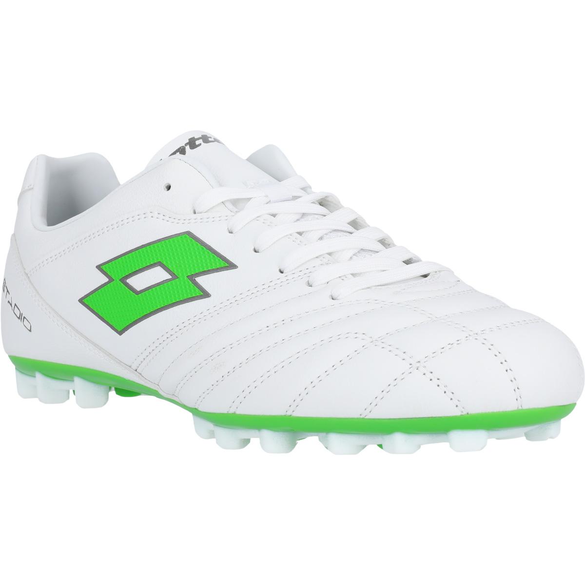 LOTTO Stadio 300 III AG Fodboldstøvler All White/Spring Green