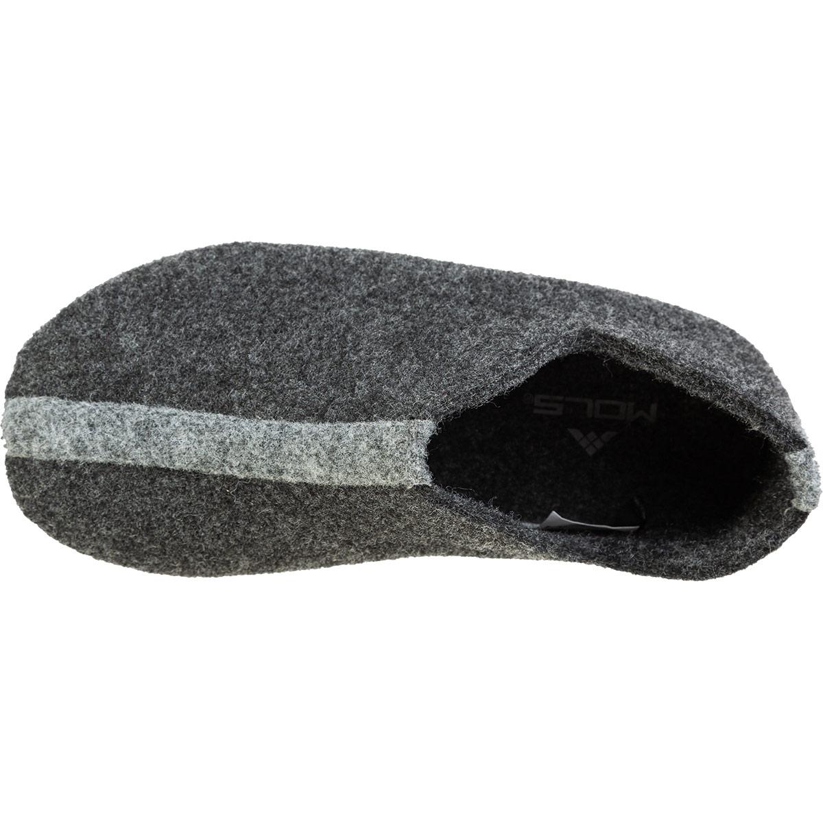 Mols Shima Filt Tøfler Barn Dark Grey Melange