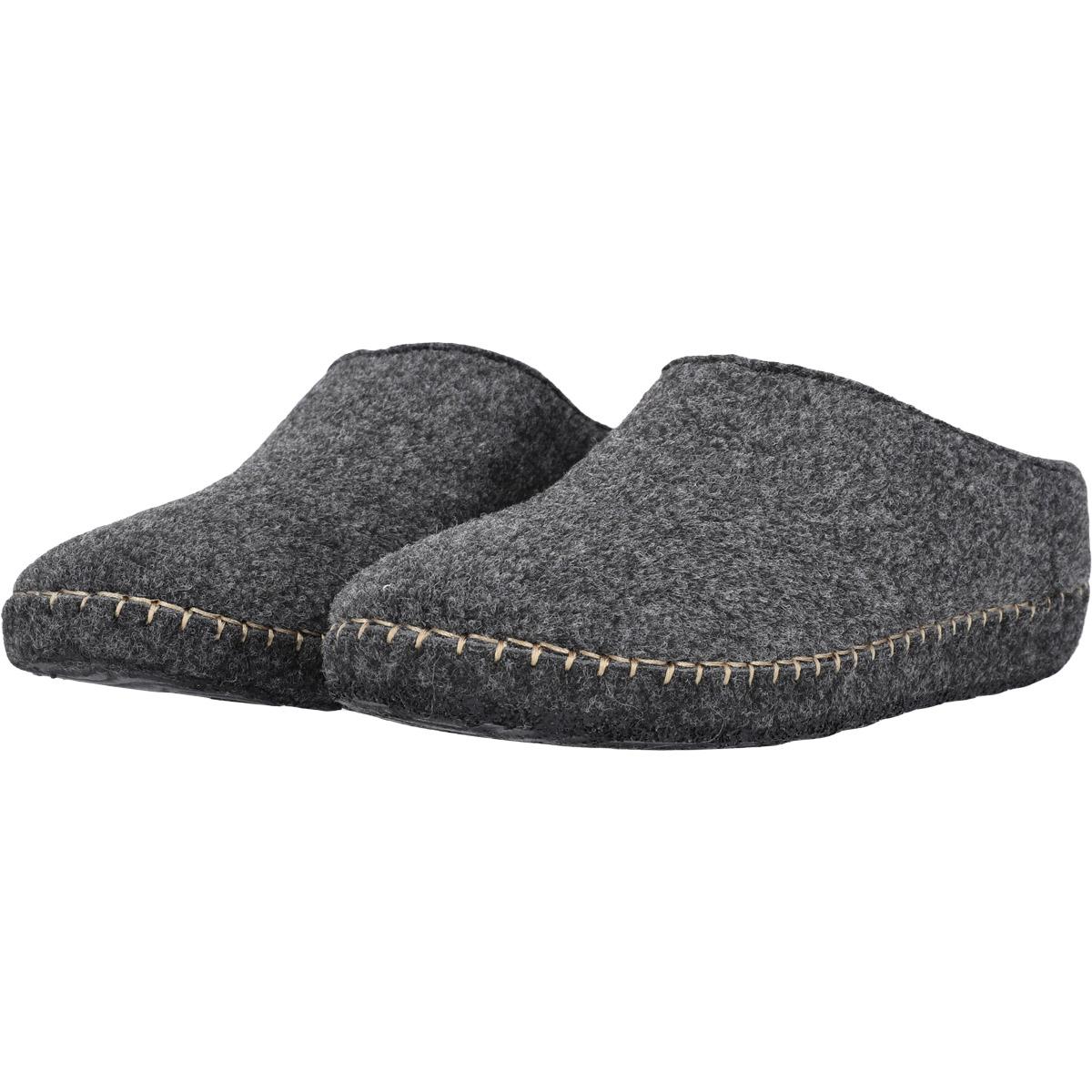 Mols Sinaka Filt Tøfler Dark Grey Melange