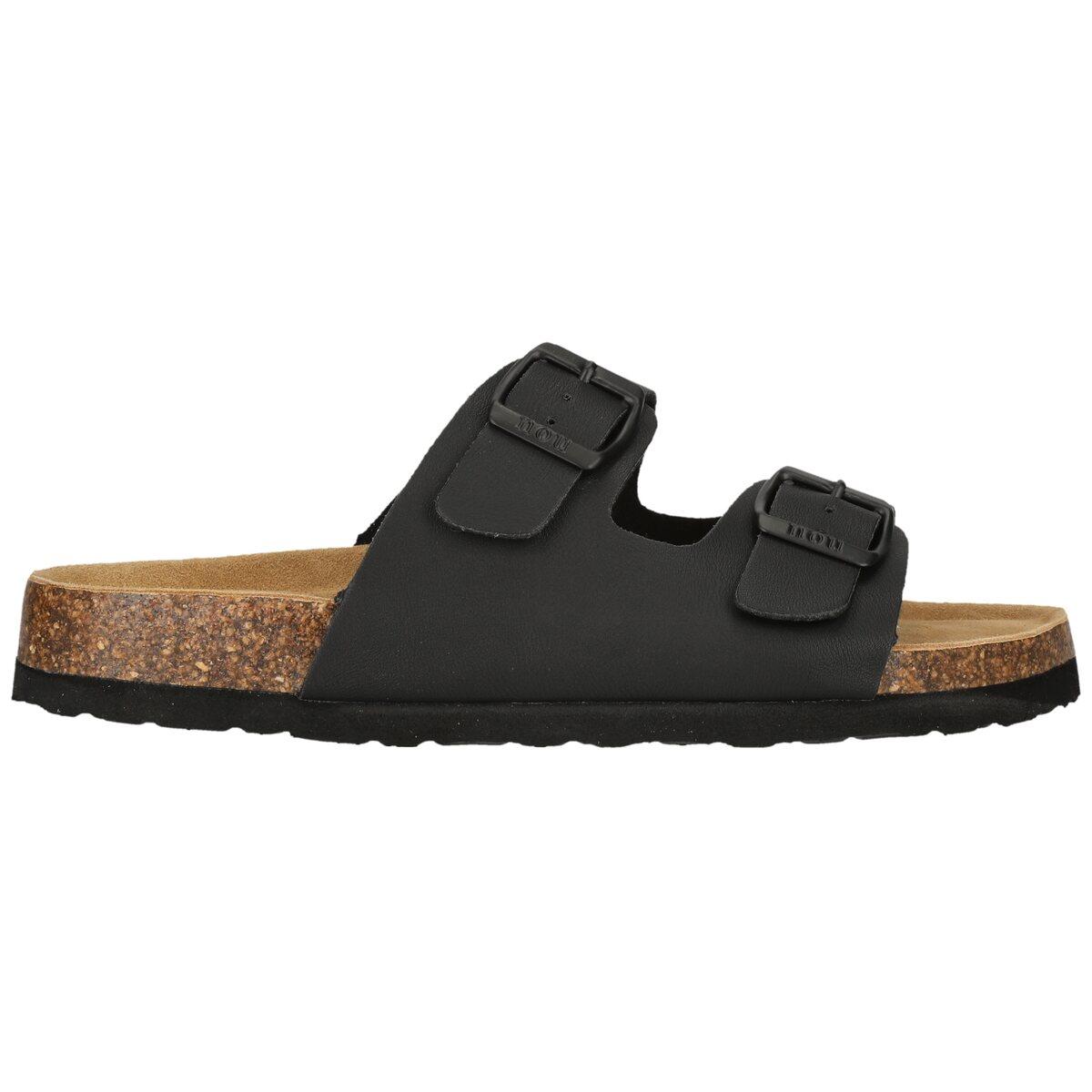 NOU Whitehill Korksandaler Dame Black Mat