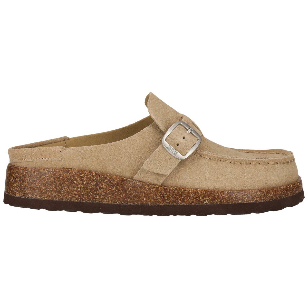 NOU Emilian Leather Kork Mokkasiner Dame Timber Wolf