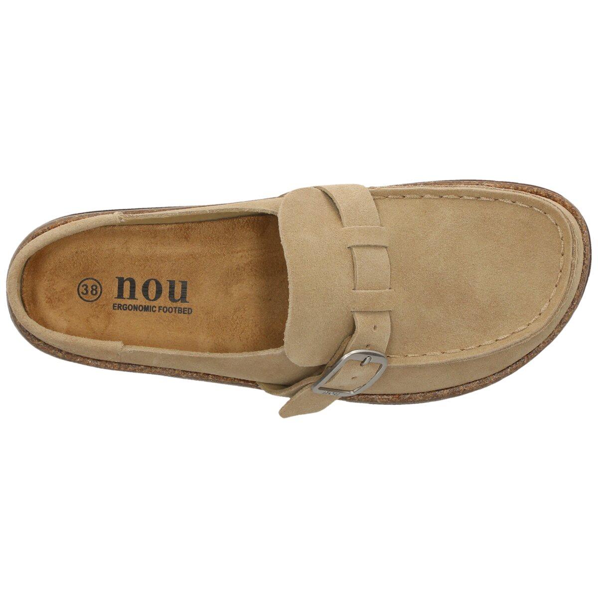 NOU Emilian Leather Kork Mokkasiner Dame Timber Wolf