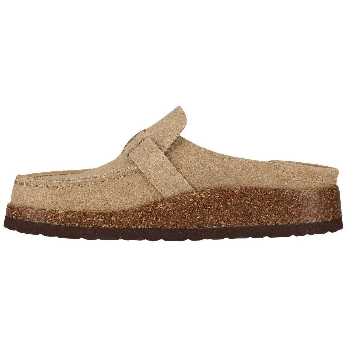 NOU Emilian Leather Kork Mokkasiner Dame Timber Wolf