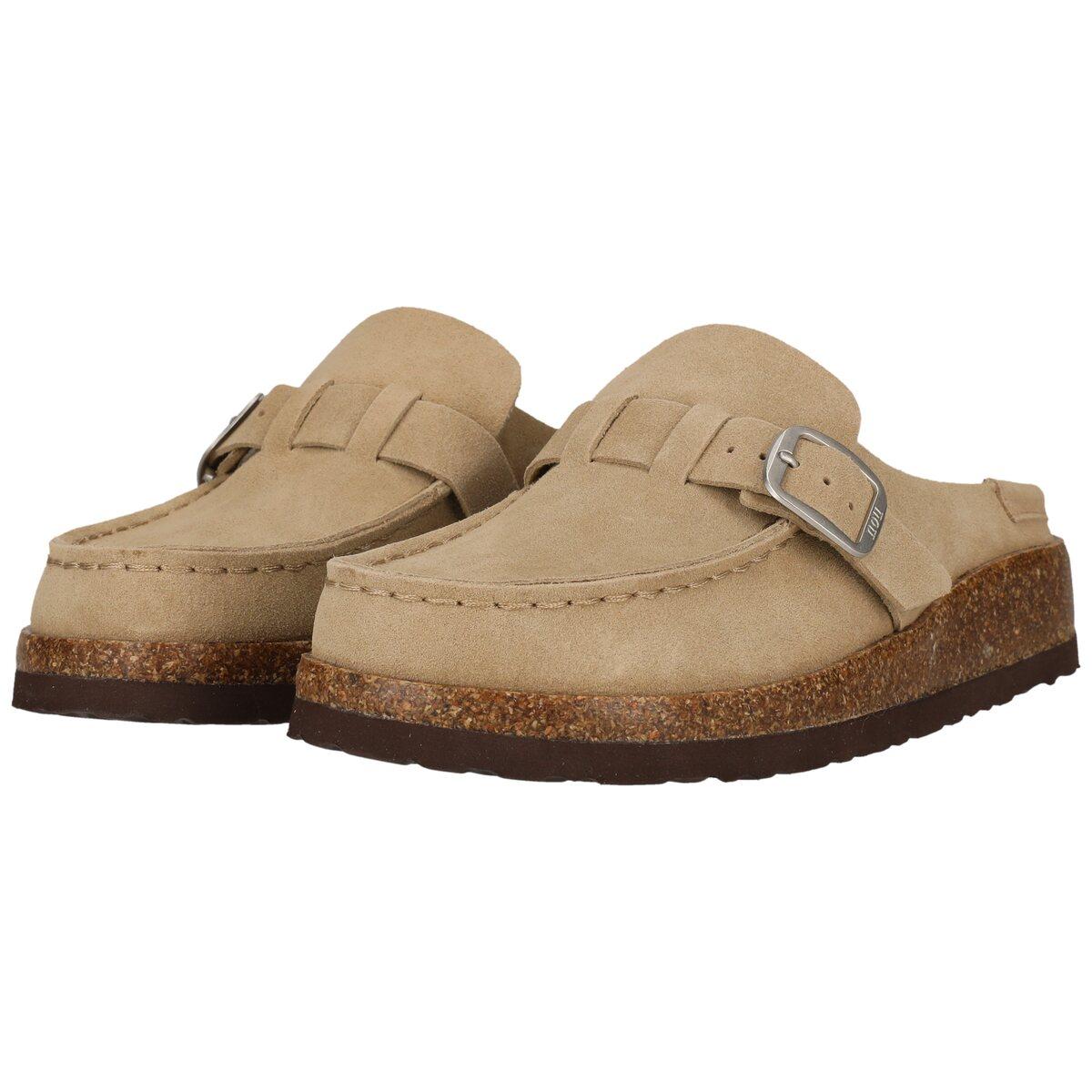 NOU Emilian Leather Kork Mokkasiner Dame Timber Wolf