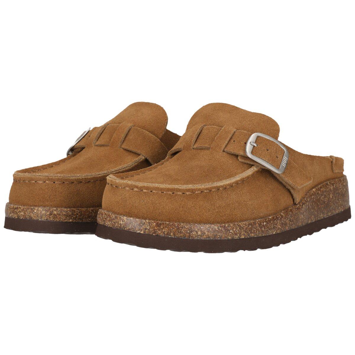 NOU Emilian Leather Kork Mokkasiner Dame Toffee