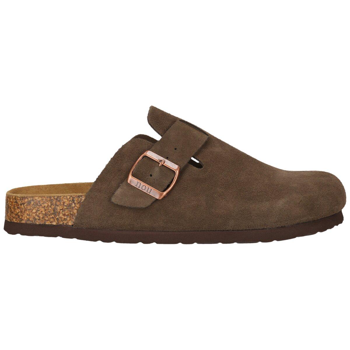 NOU Corwin Leather Kork Clogs Herre Caribou