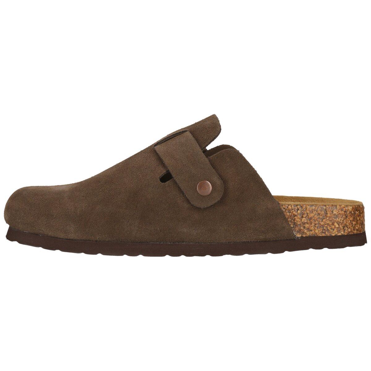 NOU Corwin Leather Kork Clogs Herre Caribou