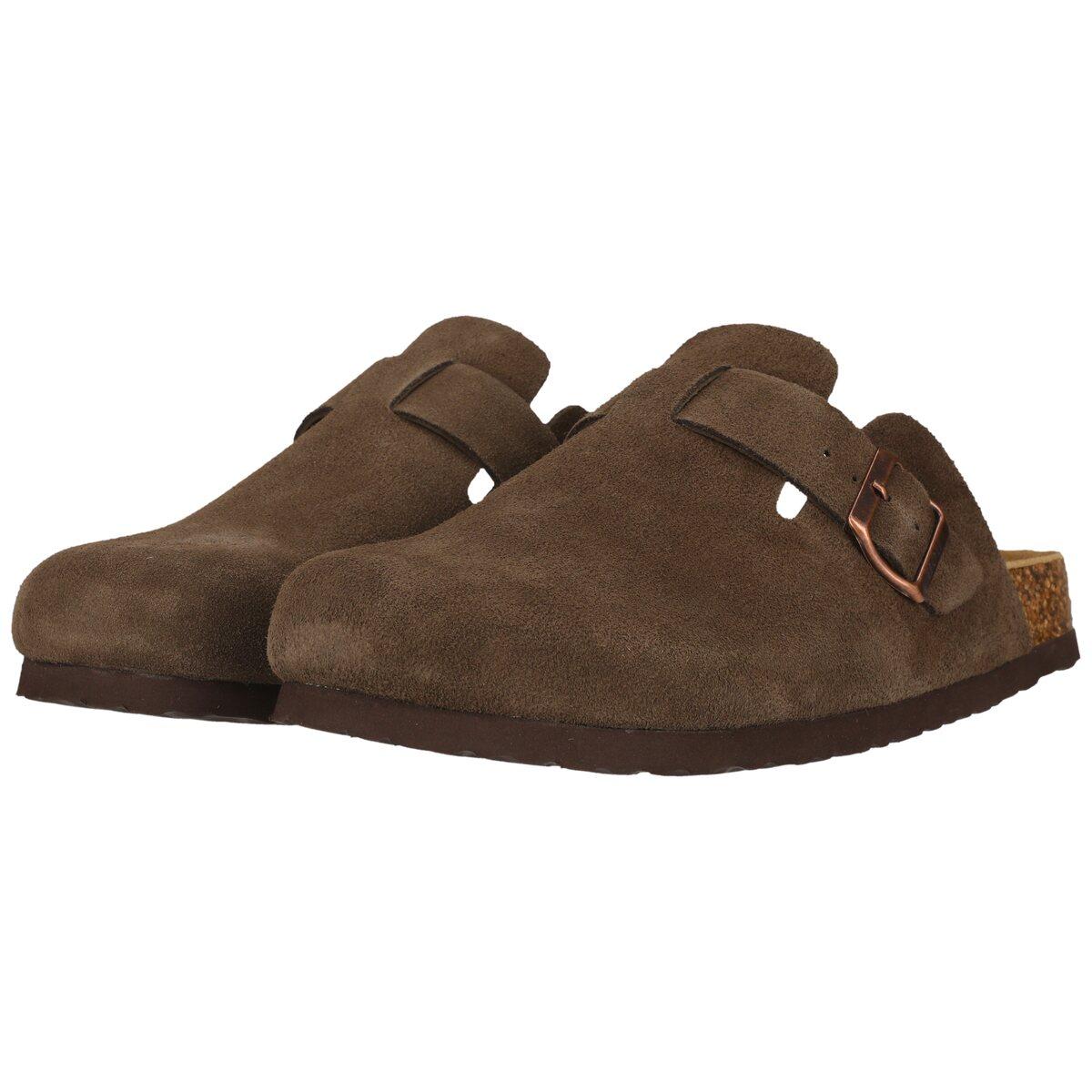 NOU Corwin Leather Kork Clogs Herre Caribou
