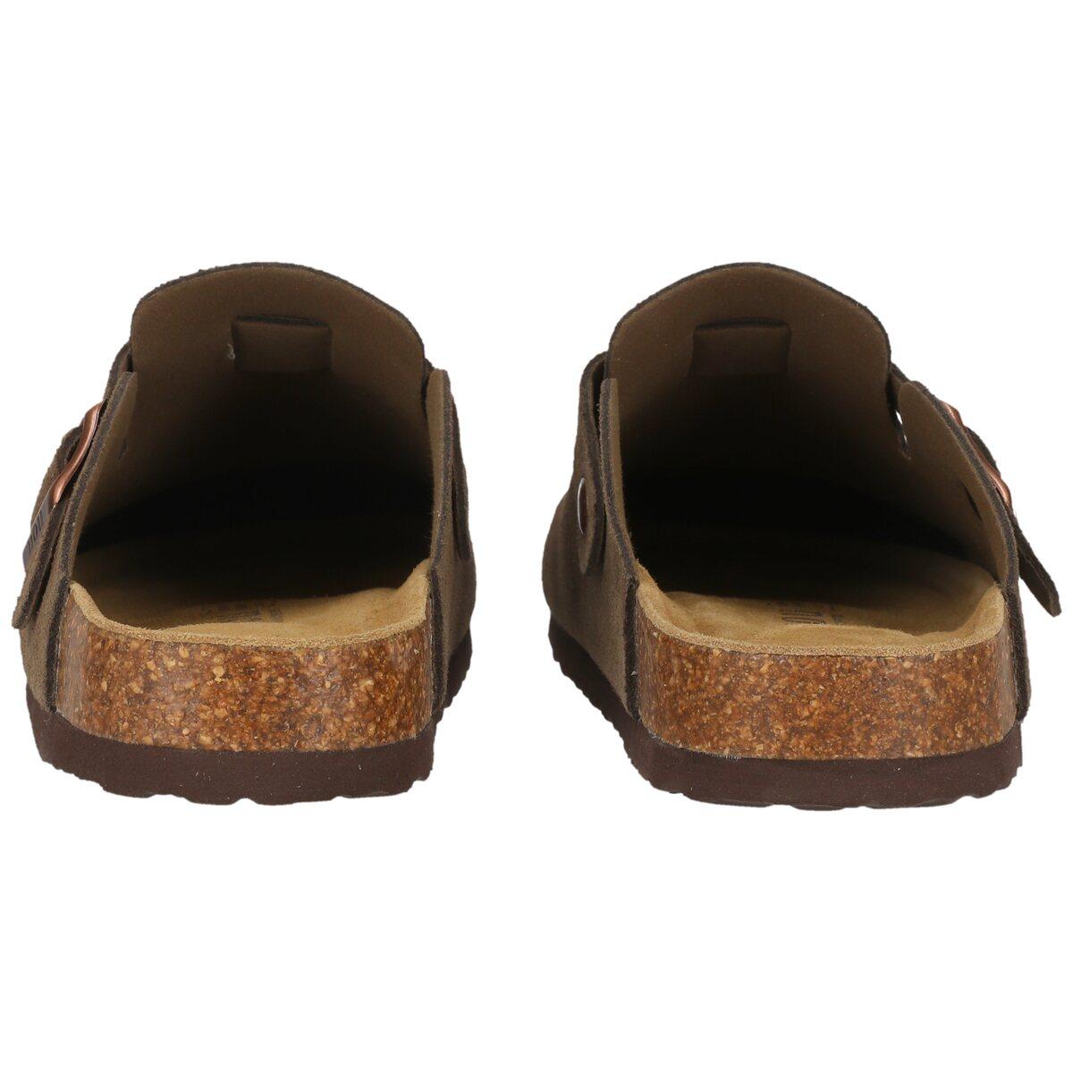 NOU Corwin Leather Kork Clogs Dame Caribou