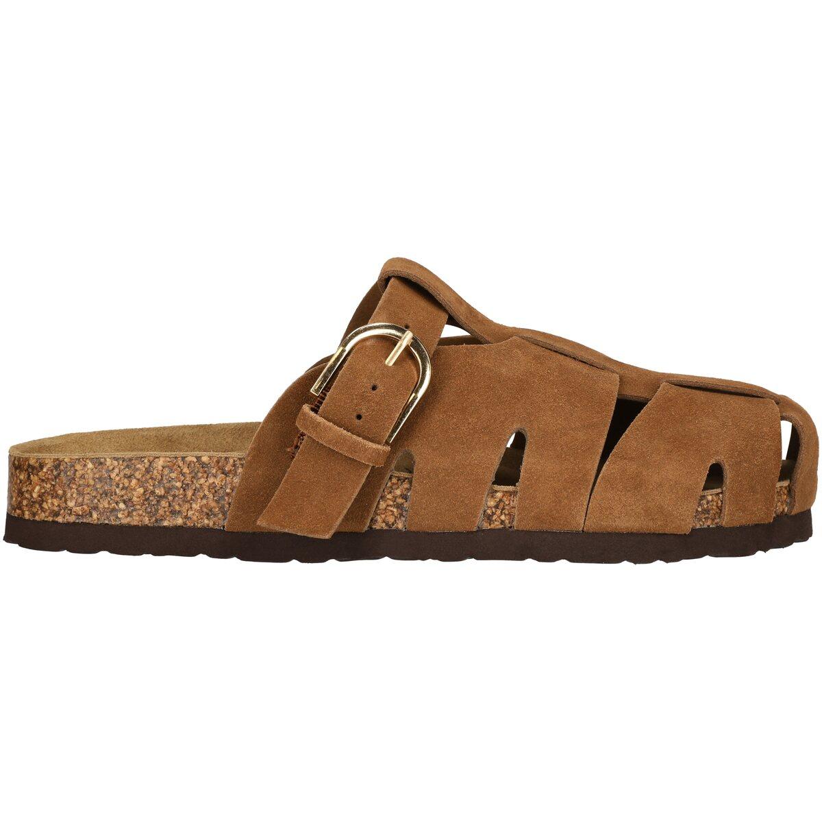 NOU Greco Leather Korksandaler Herre Toffee