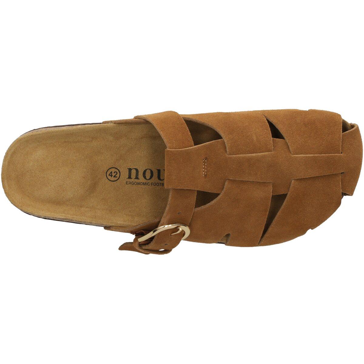 NOU Greco Leather Korksandaler Herre Toffee