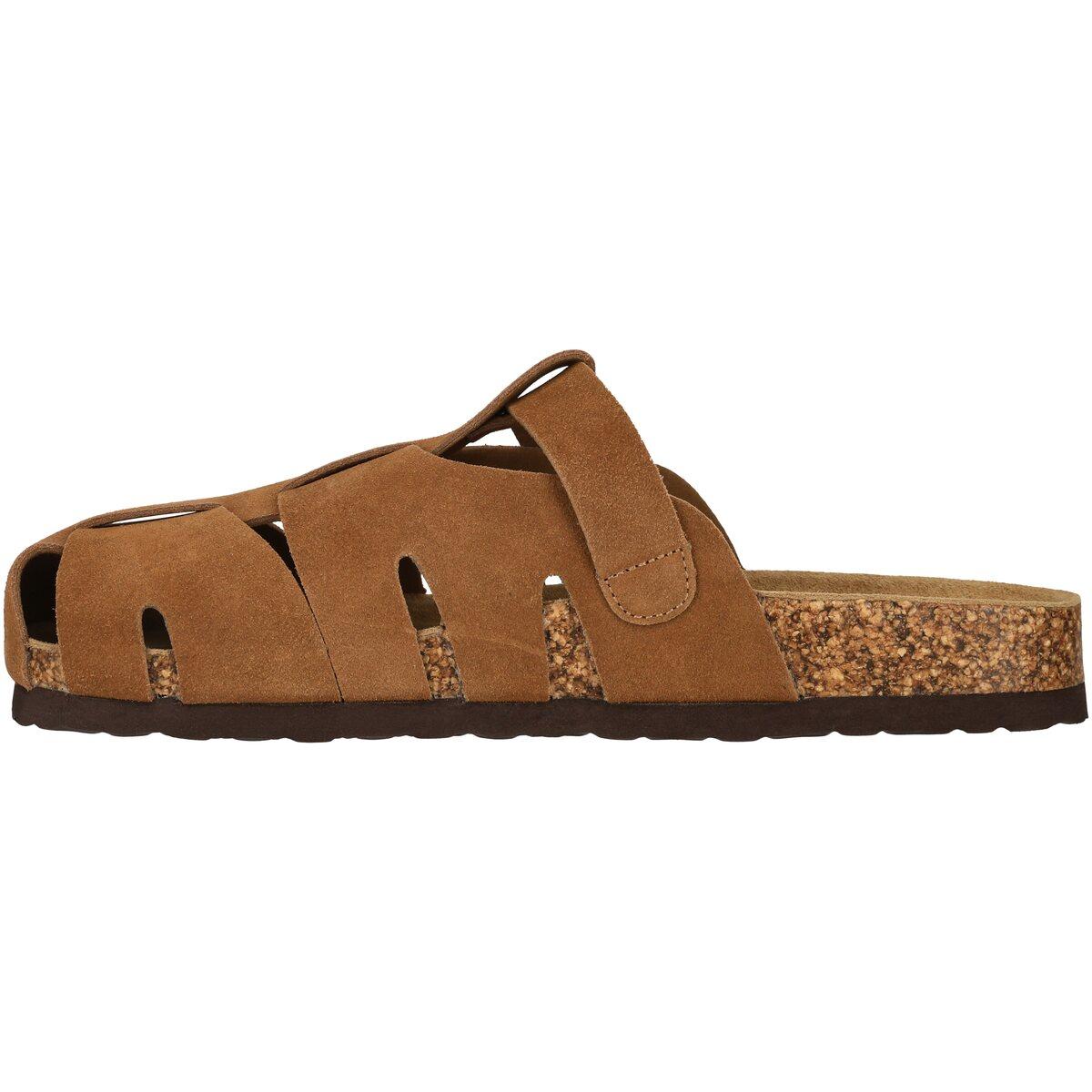 NOU Greco Leather Korksandaler Herre Toffee