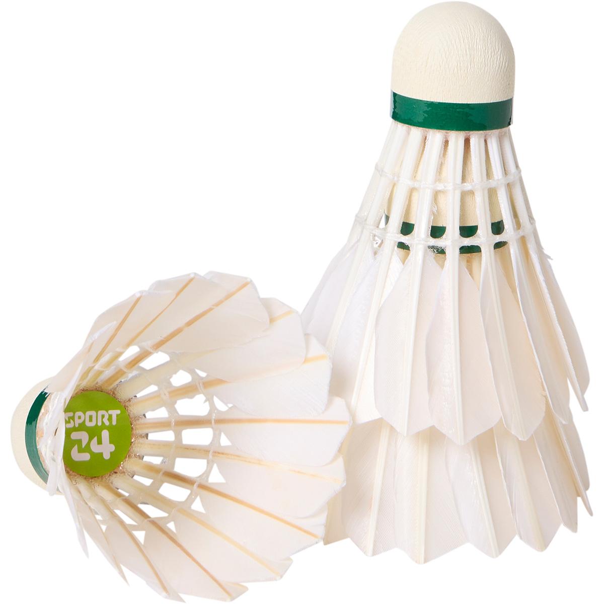 SPORT 24 Green Fjerbolde xxxx Shuttlecock