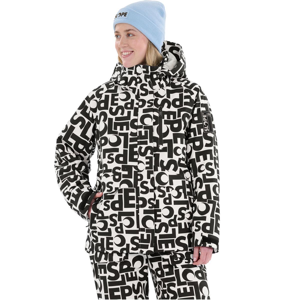 SLOPE Kenai AOP Skijakke Dame White