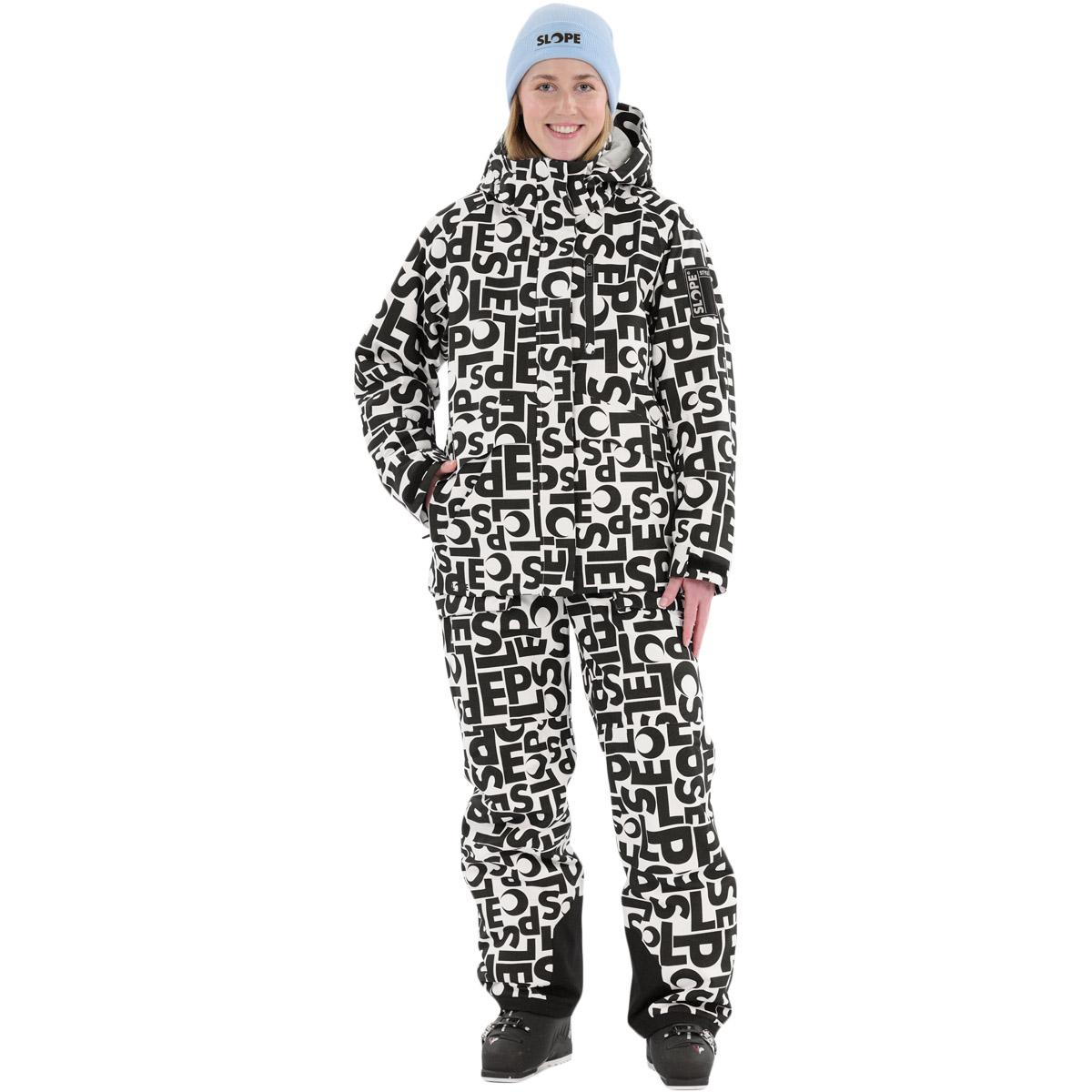 SLOPE Kenai AOP Skijakke Dame White