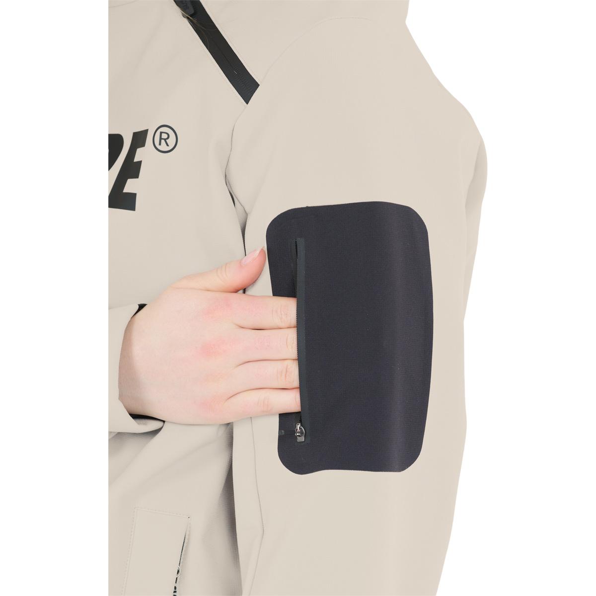 SLOPE Fletcher Hood Softshell Anorakk Dame Silver Lining