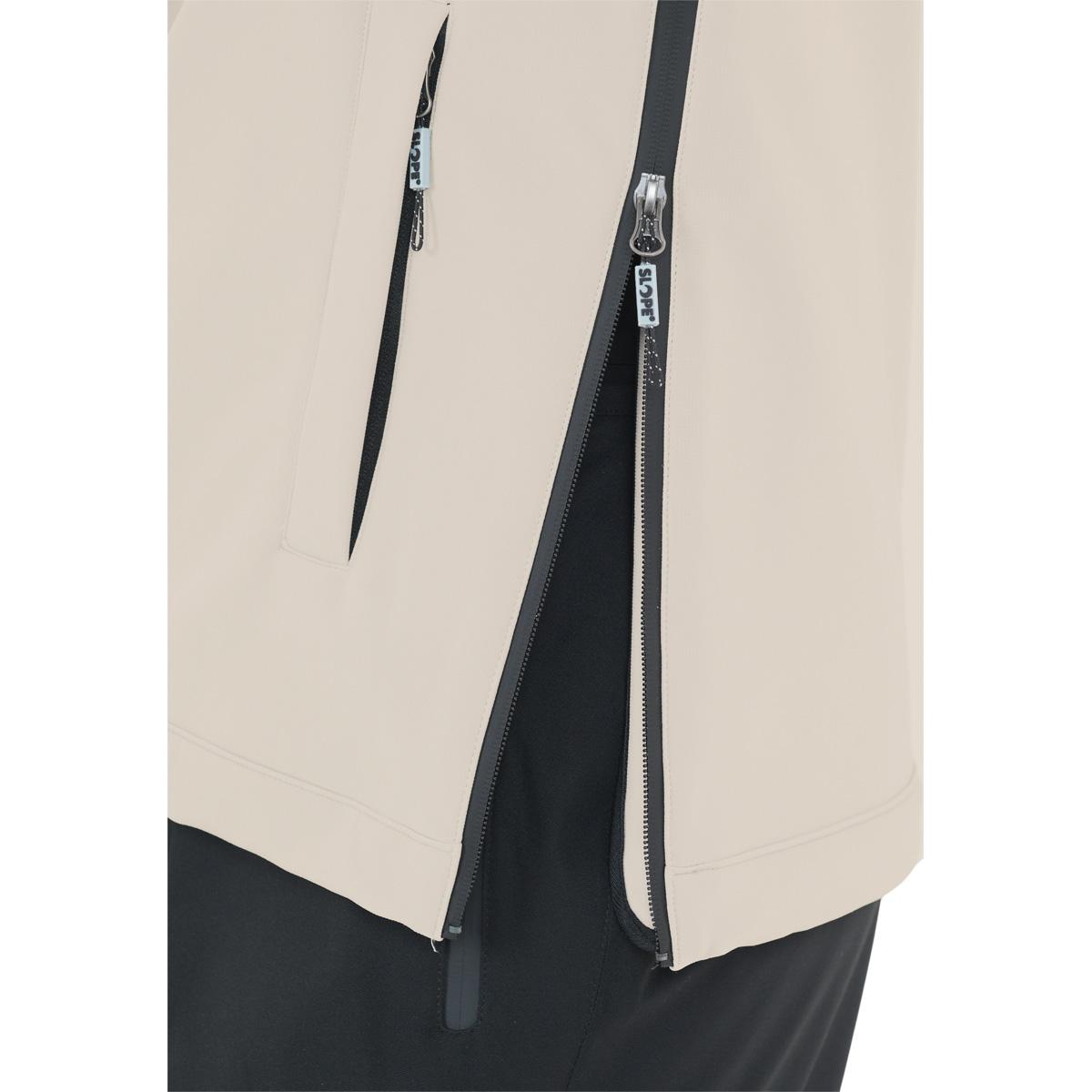 SLOPE Fletcher Hood Softshell Anorakk Dame Silver Lining