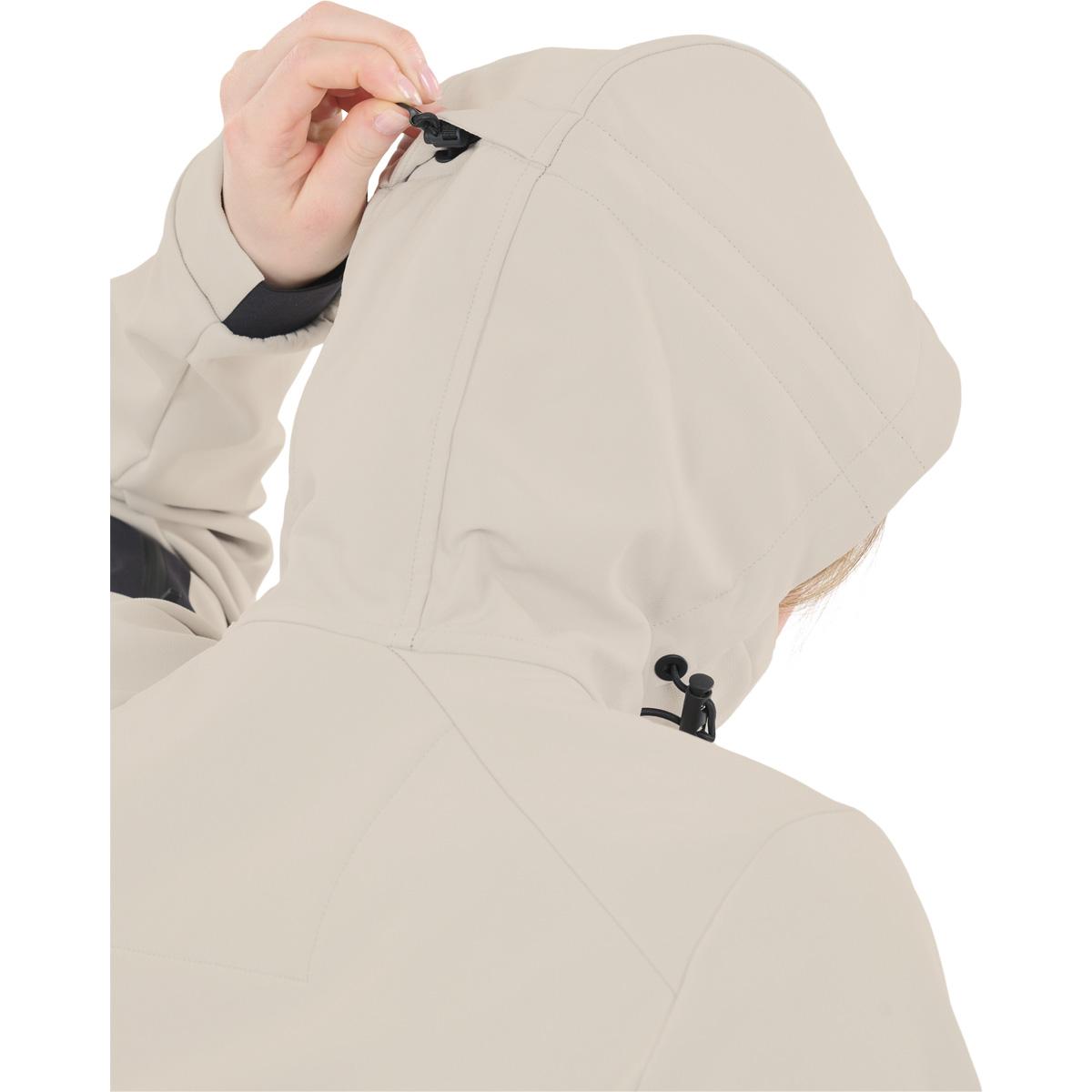 SLOPE Fletcher Hood Softshell Anorakk Dame Silver Lining