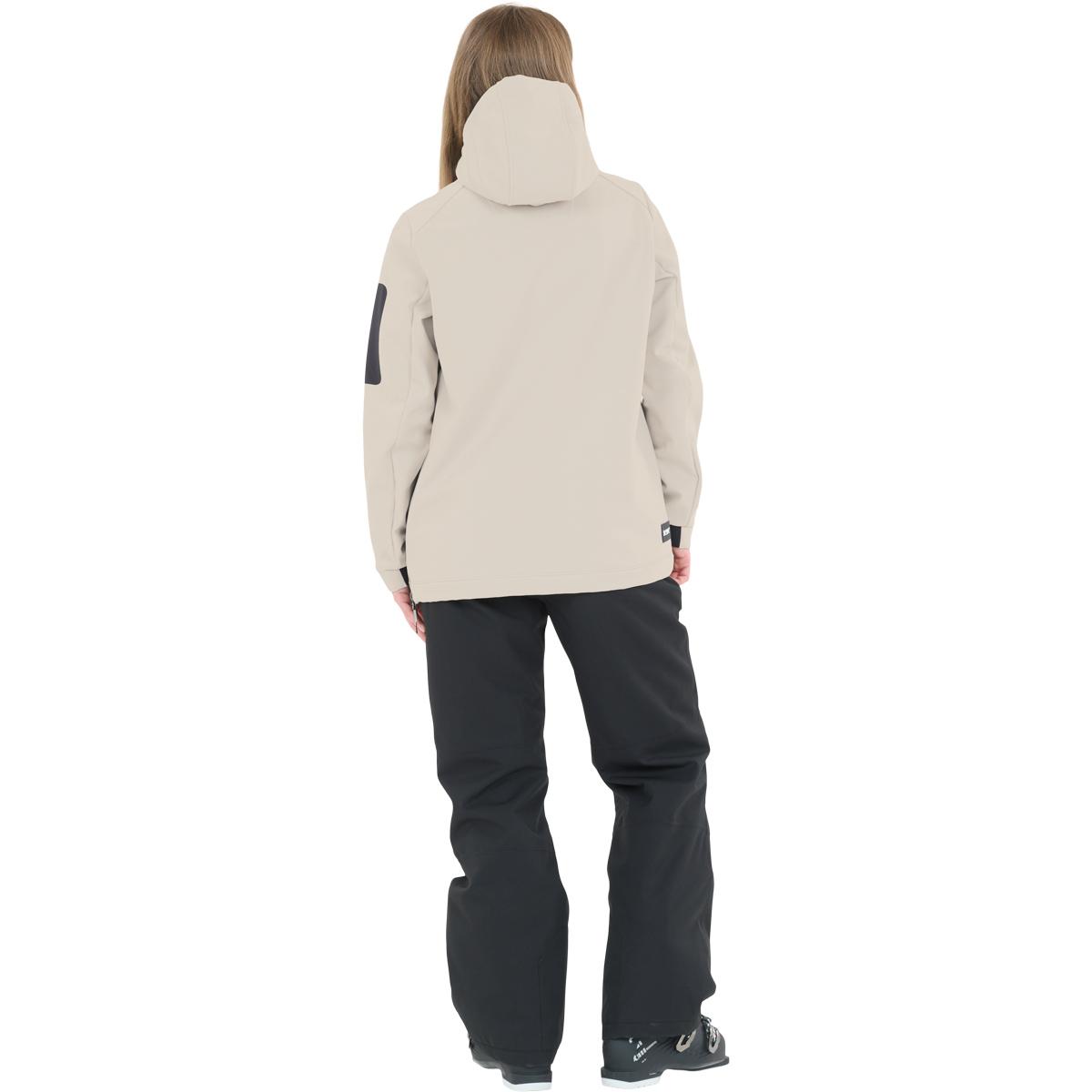 SLOPE Fletcher Hood Softshell Anorakk Dame Silver Lining