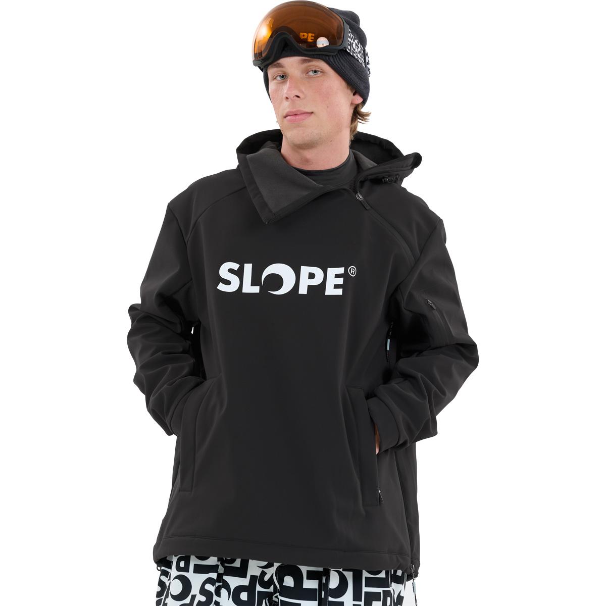 SLOPE Fletcher Hood Softshell Anorak Herre Black