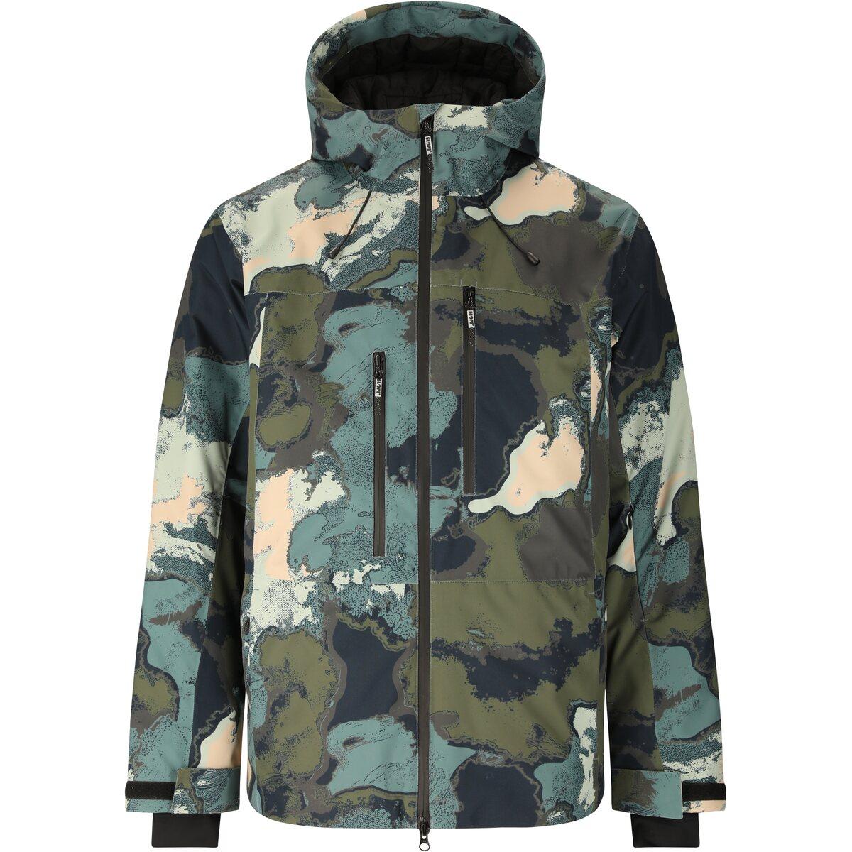 SLOPE Tuscon AOP Skijakke Herre Grape Leaf