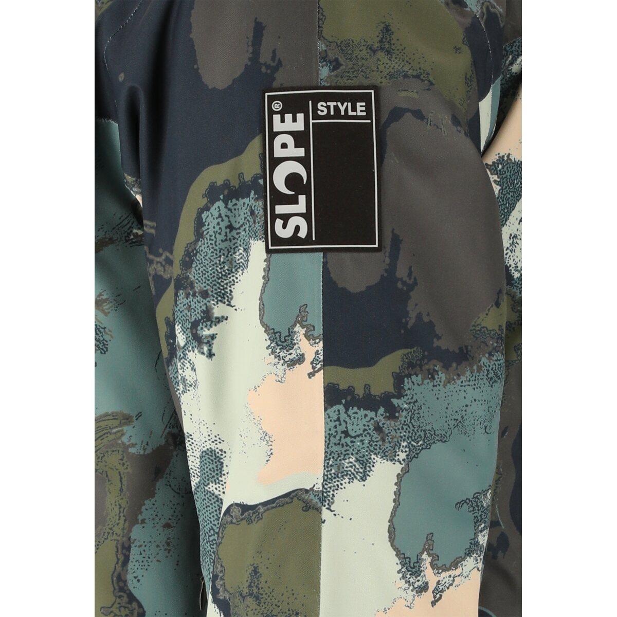 SLOPE Tuscon AOP Skijakke Herre Grape Leaf