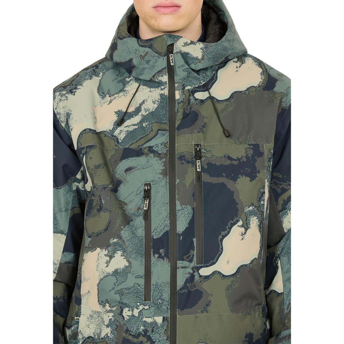 SLOPE Tuscon AOP Skijakke Herre Grape Leaf