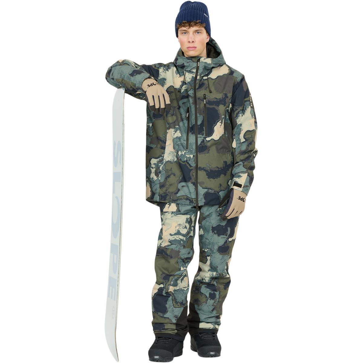 SLOPE Tuscon AOP Skijakke Herre Grape Leaf