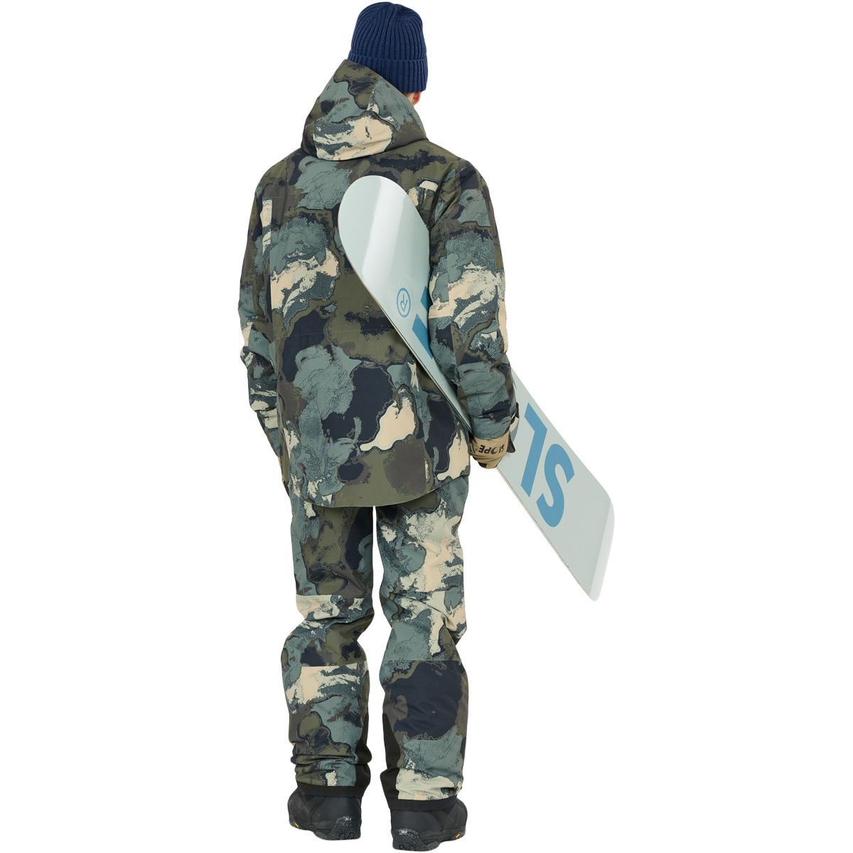 SLOPE Tuscon AOP Skijakke Herre Grape Leaf