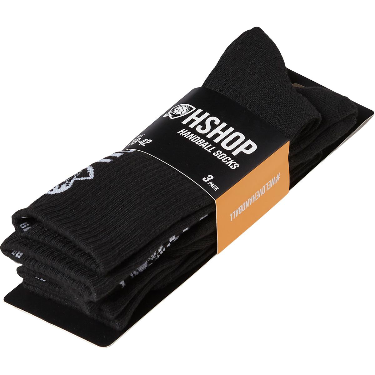 HSHOP 3-Pack Håndboldstrømper Black