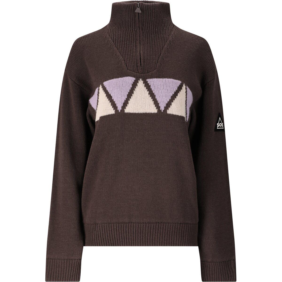 SOS Aboda Windstopper Strikkegenser Shale Mud