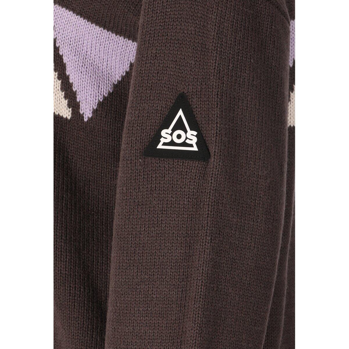SOS Aboda Windstopper Strikkegenser Shale Mud