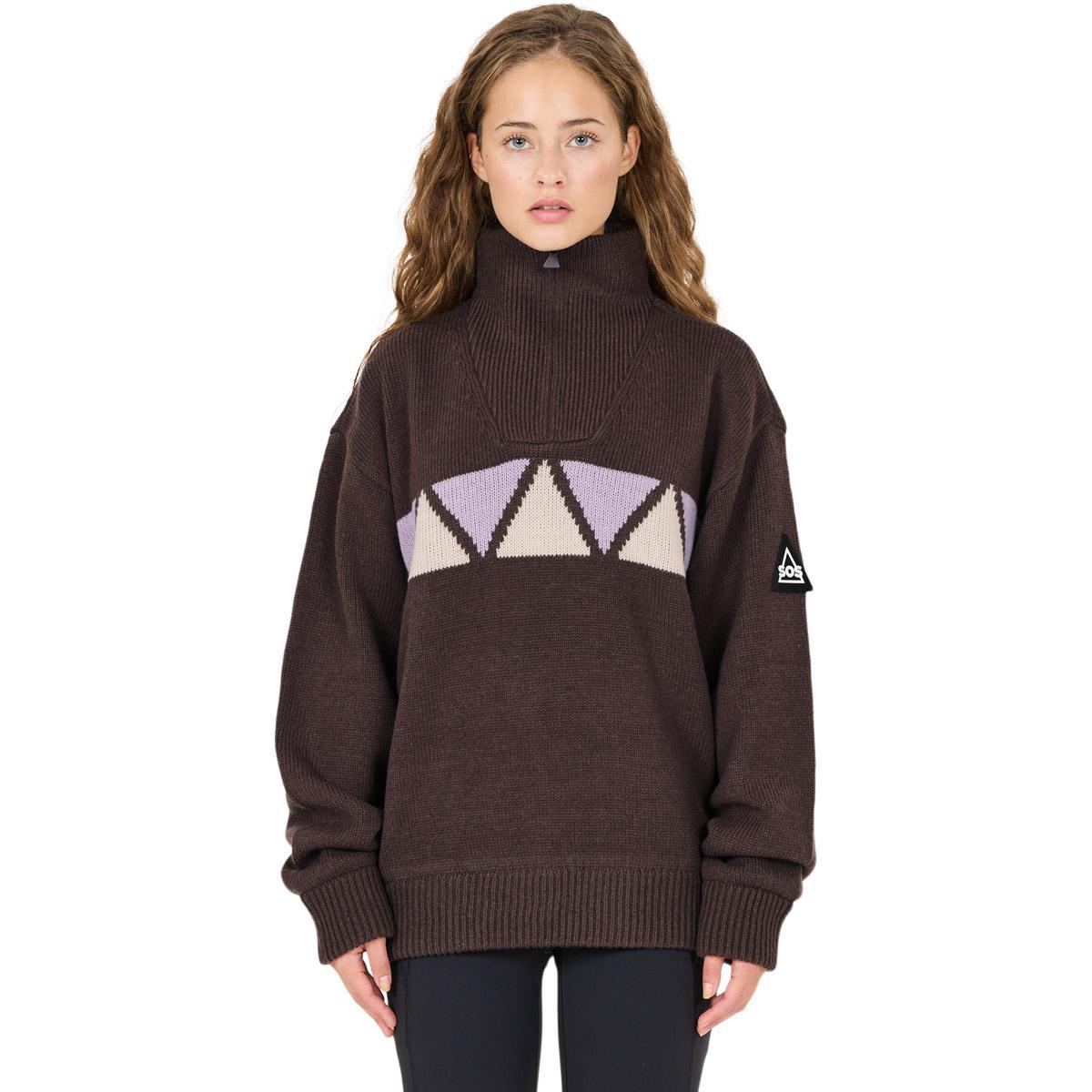 SOS Aboda Windstopper Strikkegenser Shale Mud