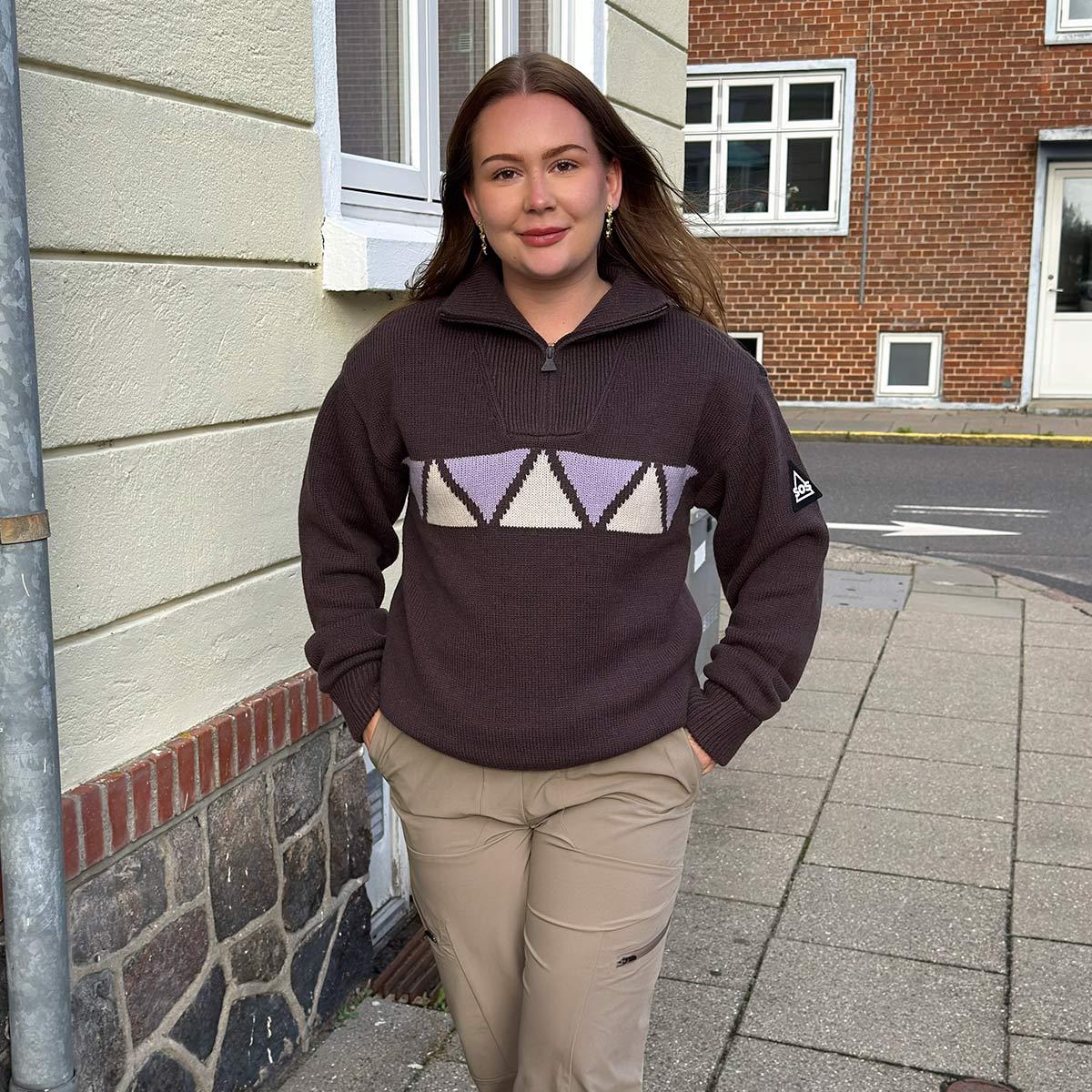 SOS Aboda Windstopper Strikkegenser Shale Mud