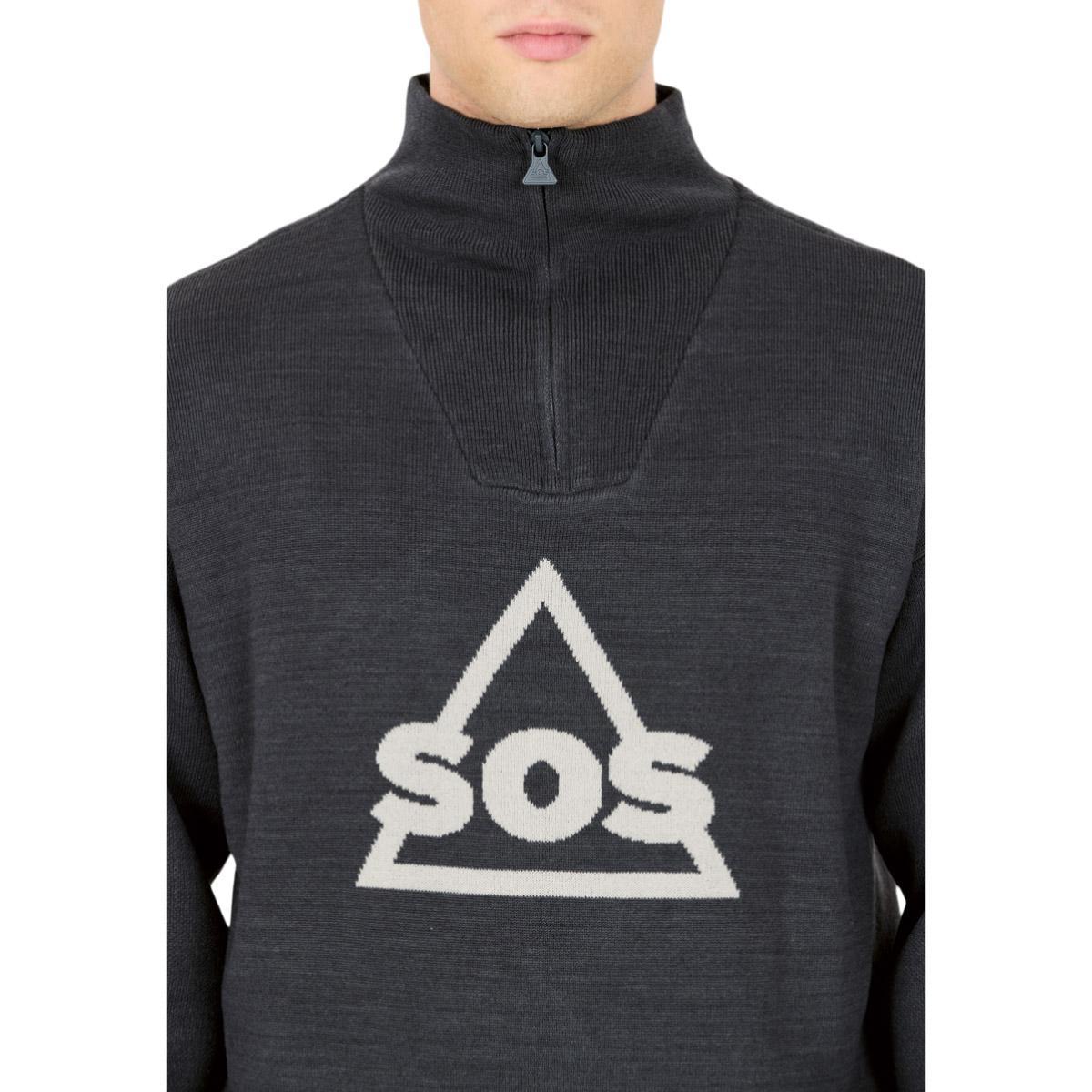 SOS Tignes Windstopper Strikkegenser Unisex India Ink