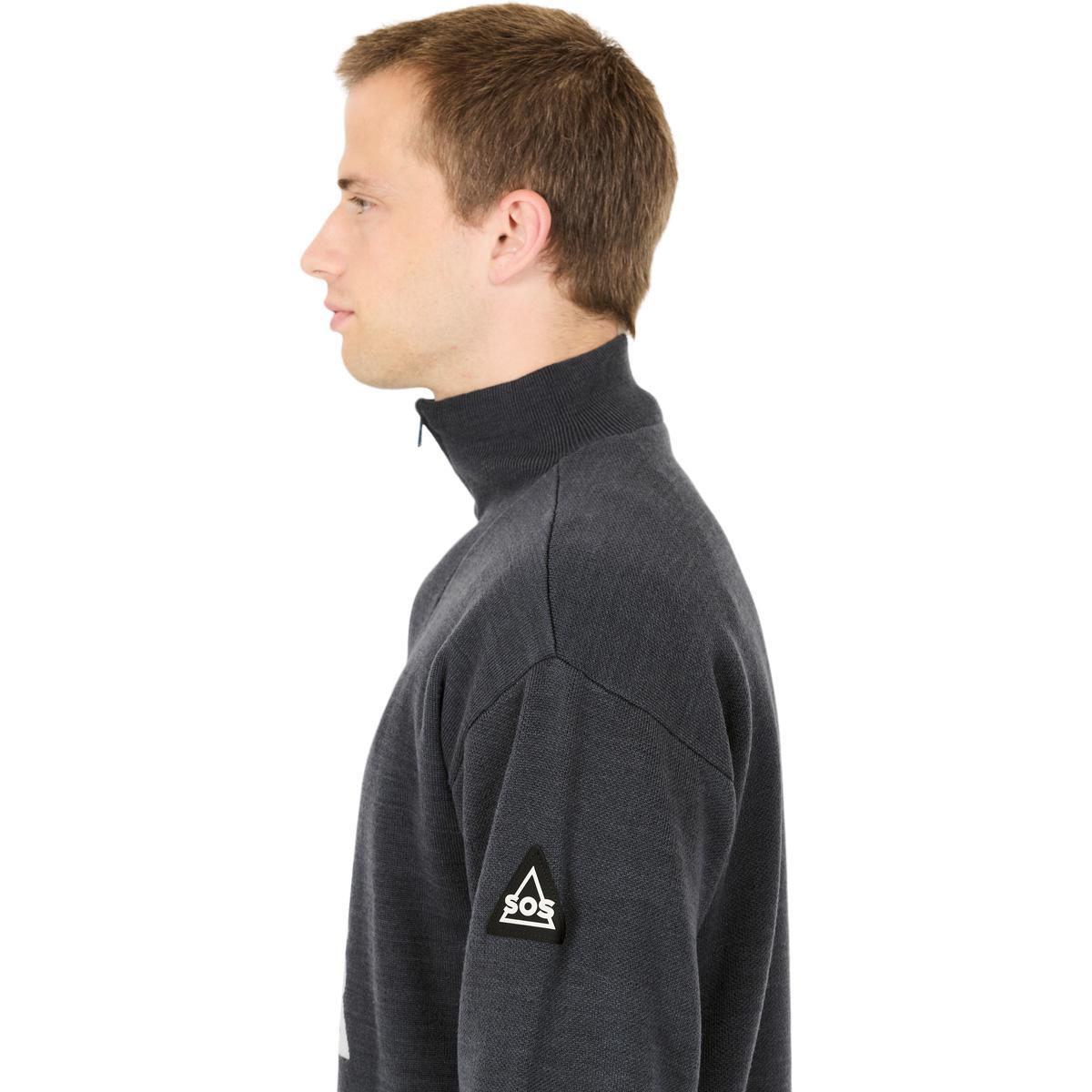 SOS Tignes Windstopper Strikkegenser Unisex India Ink