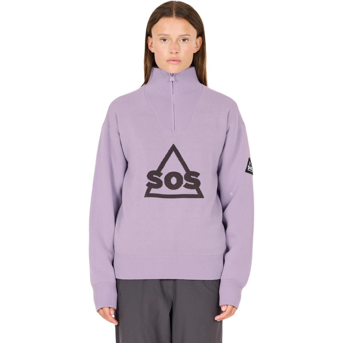 SOS Tignes Windstopper Strikkegenser Unisex Wisteria