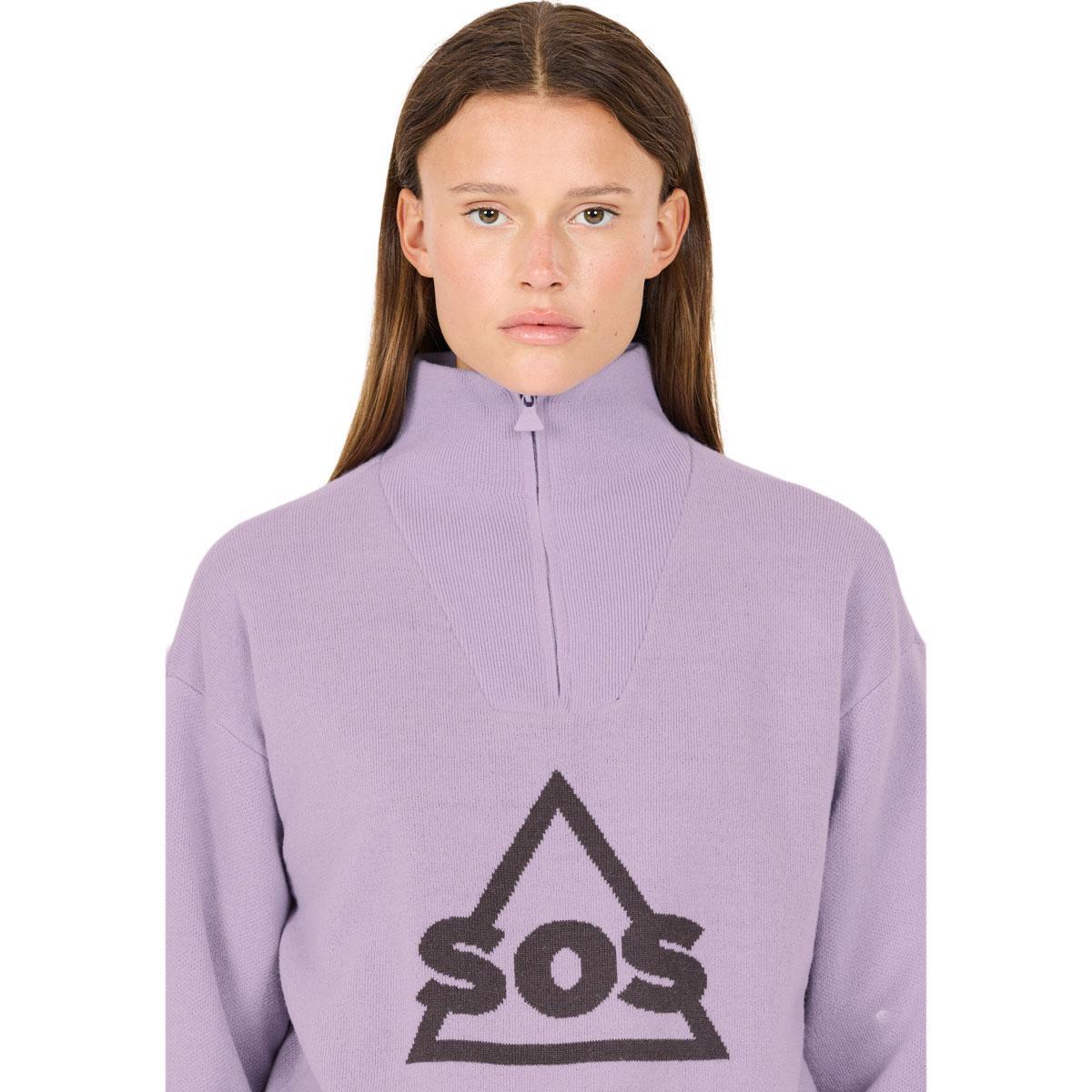 SOS Tignes Windstopper Strikkegenser Unisex Wisteria