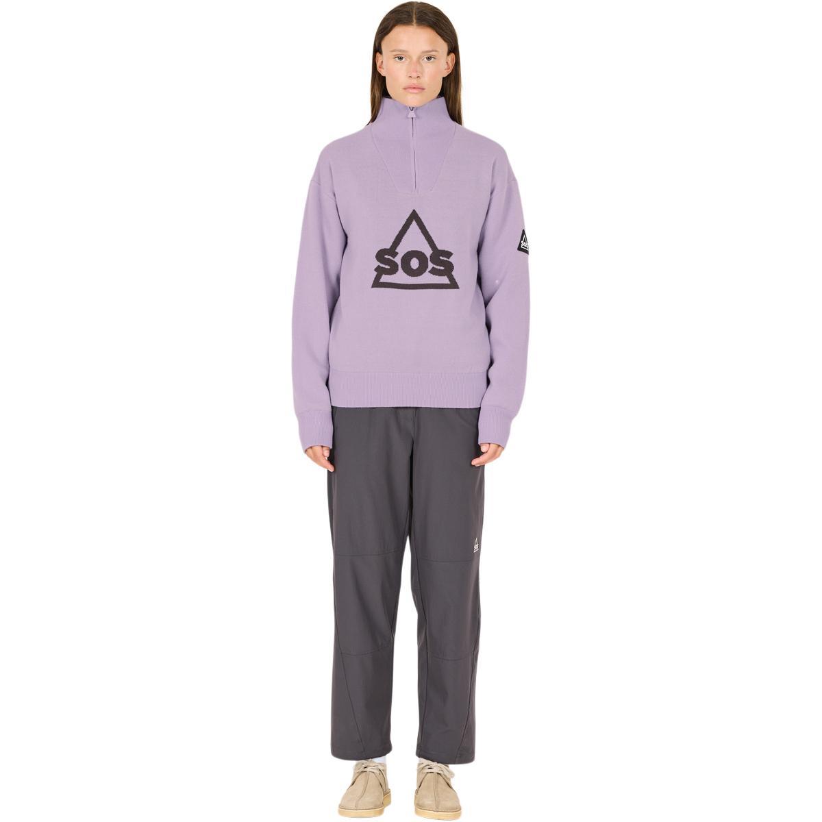 SOS Tignes Windstopper Strikkegenser Unisex Wisteria