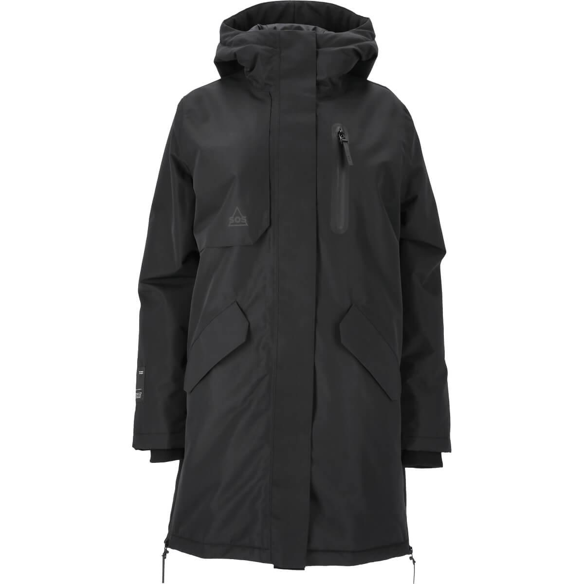 SOS Malbun Insulated Parka Vinterjakke Dame Black