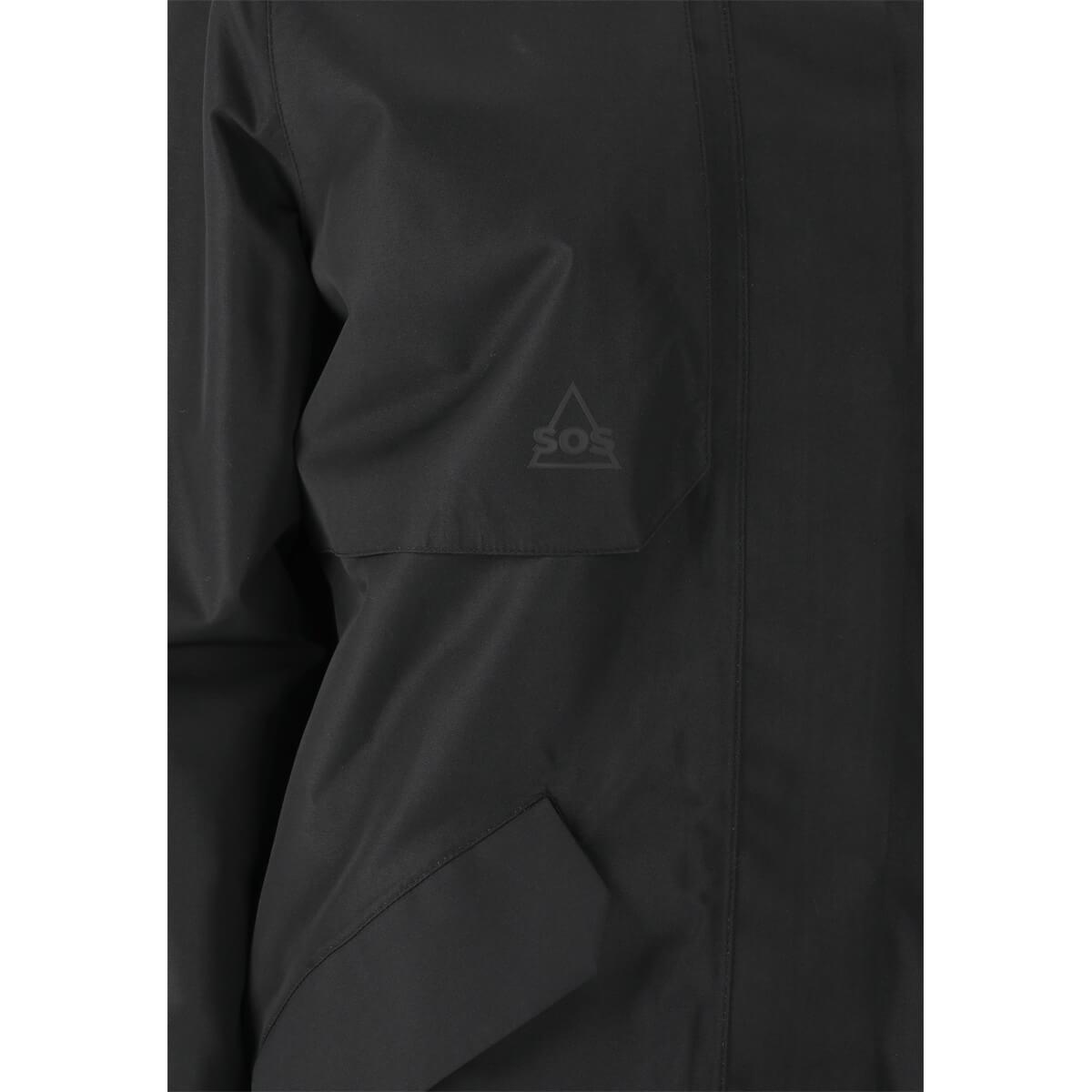 SOS Malbun Insulated Parka Vinterjakke Dame Black