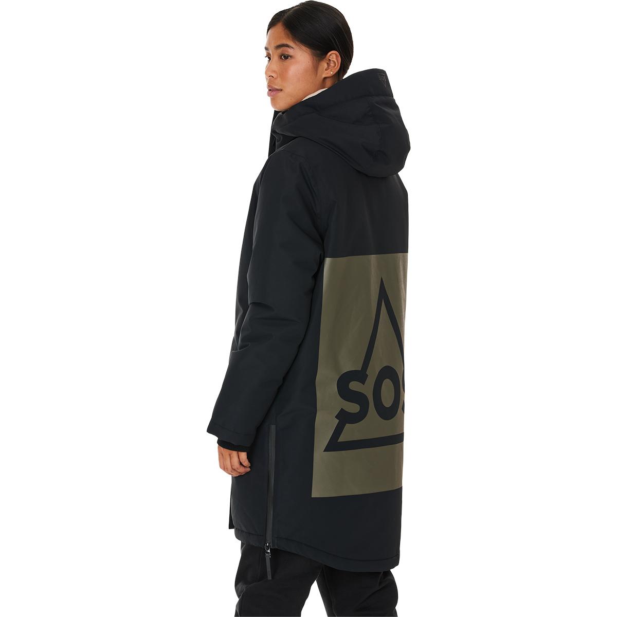 SOS Malbun Insulated Parka Vinterjakke Dame Black