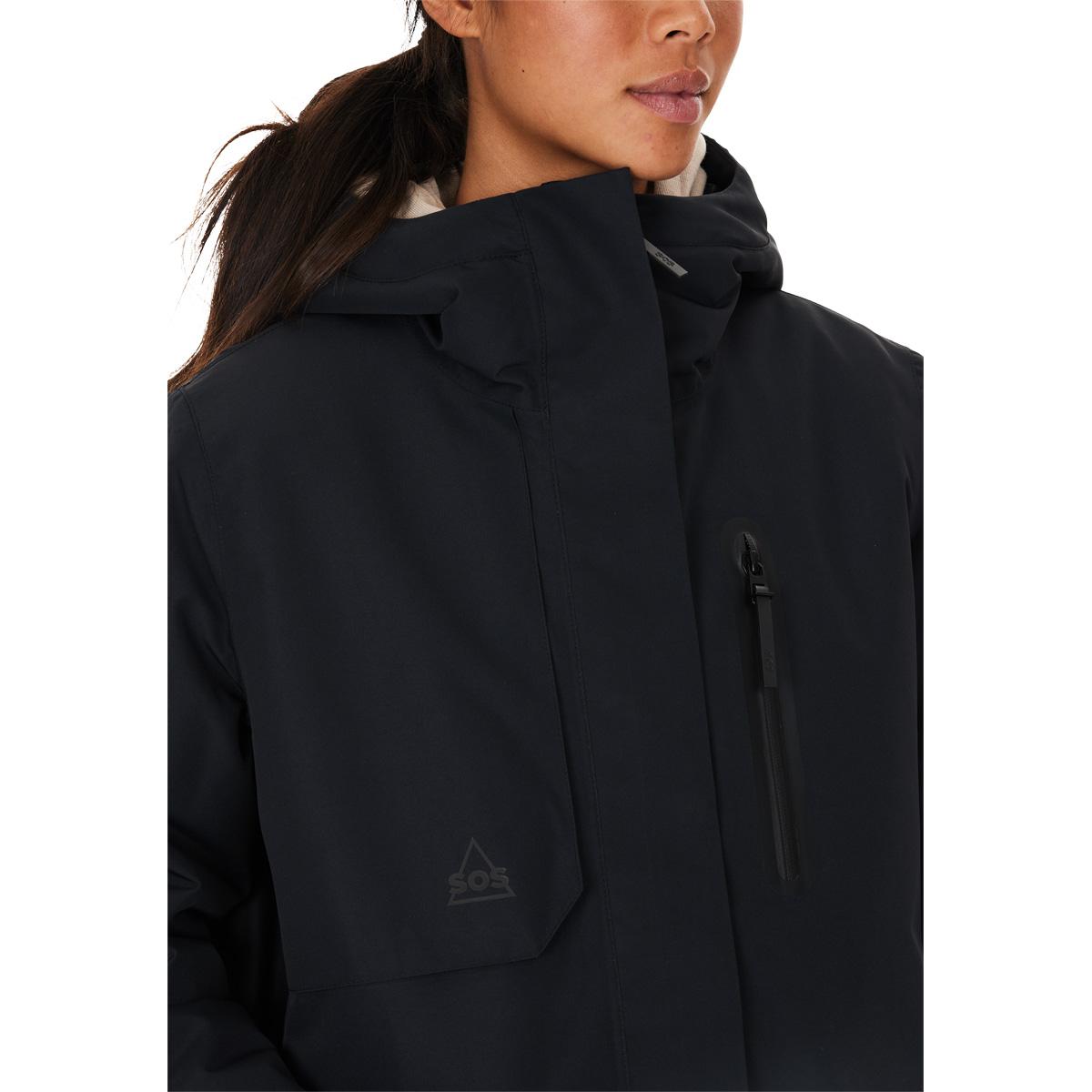SOS Malbun Insulated Parka Vinterjakke Dame Black