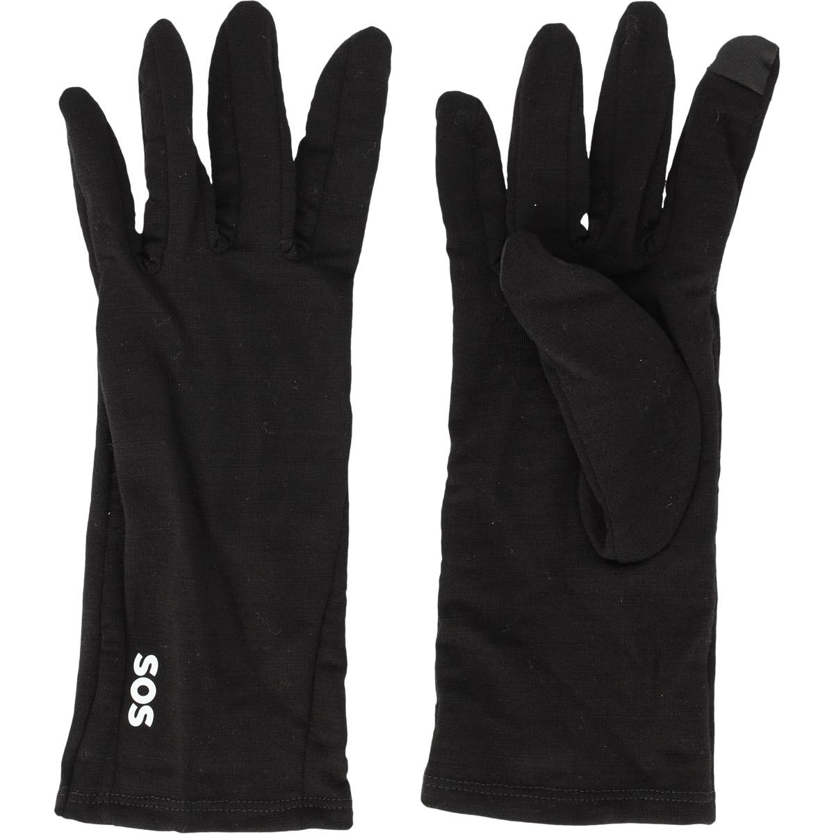 SOS Lofoten Wool Liner Hansker Black