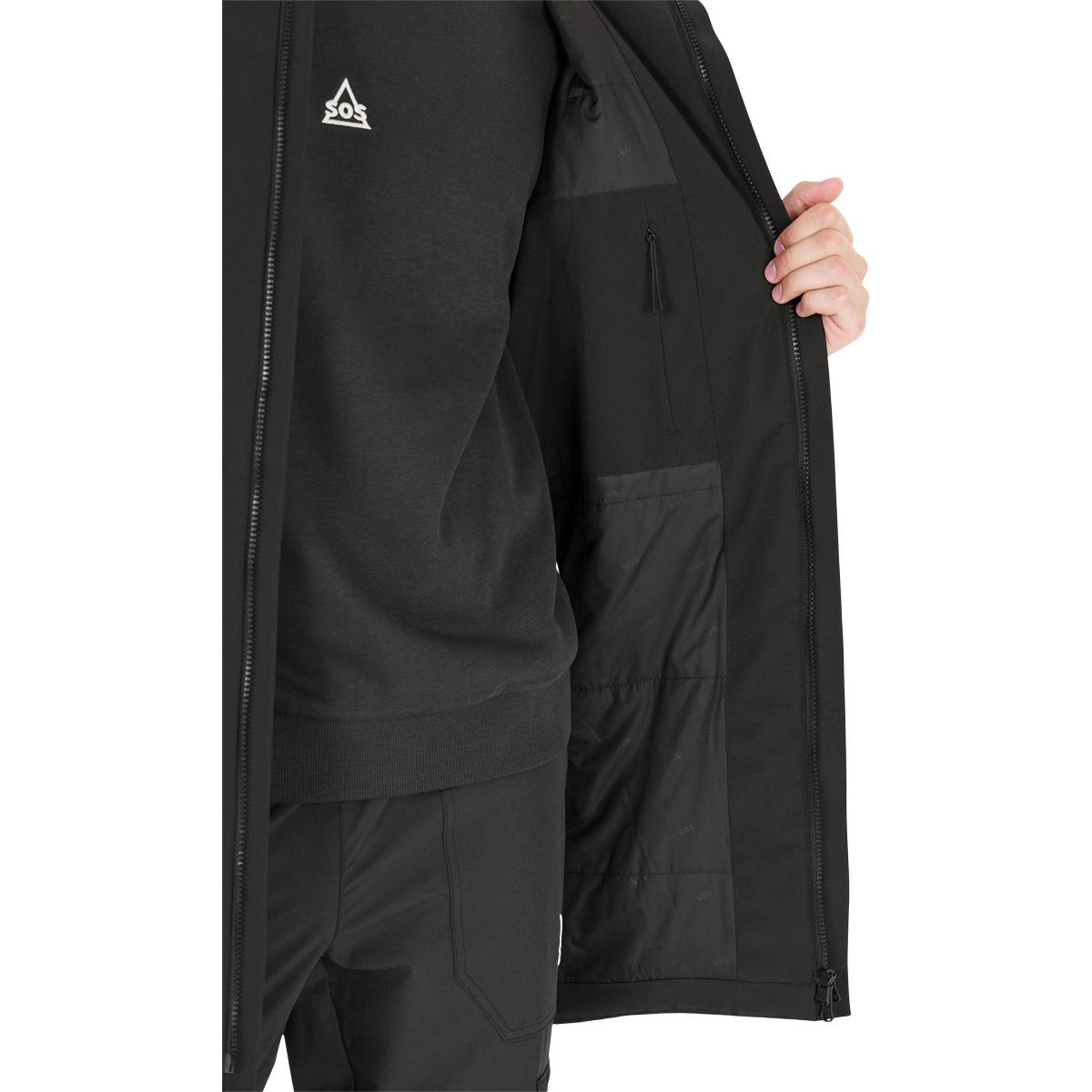 SOS Boiwa Insulated Parka Vinterjakke Herre Black
