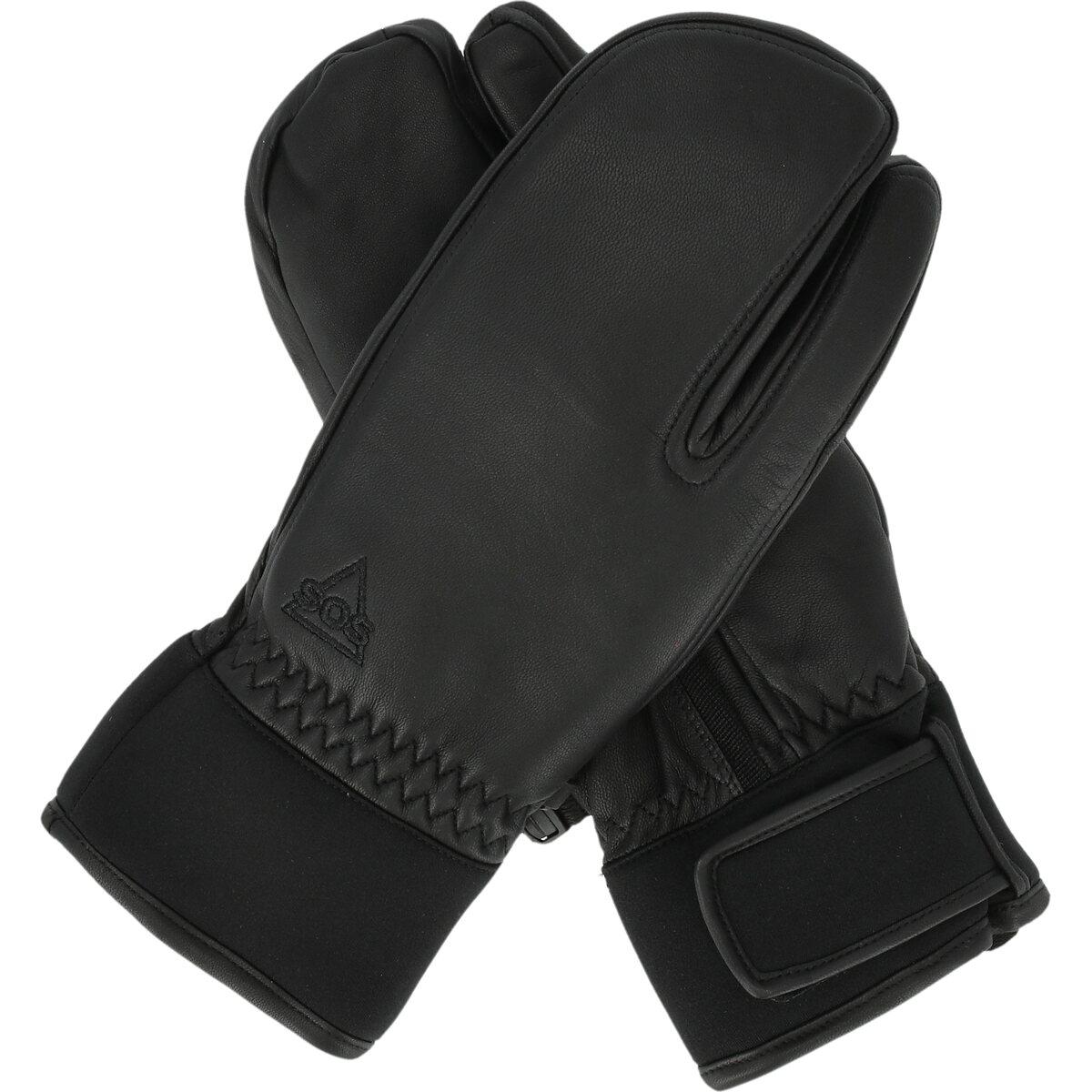 SOS Ani 3-Finger Hansker Black