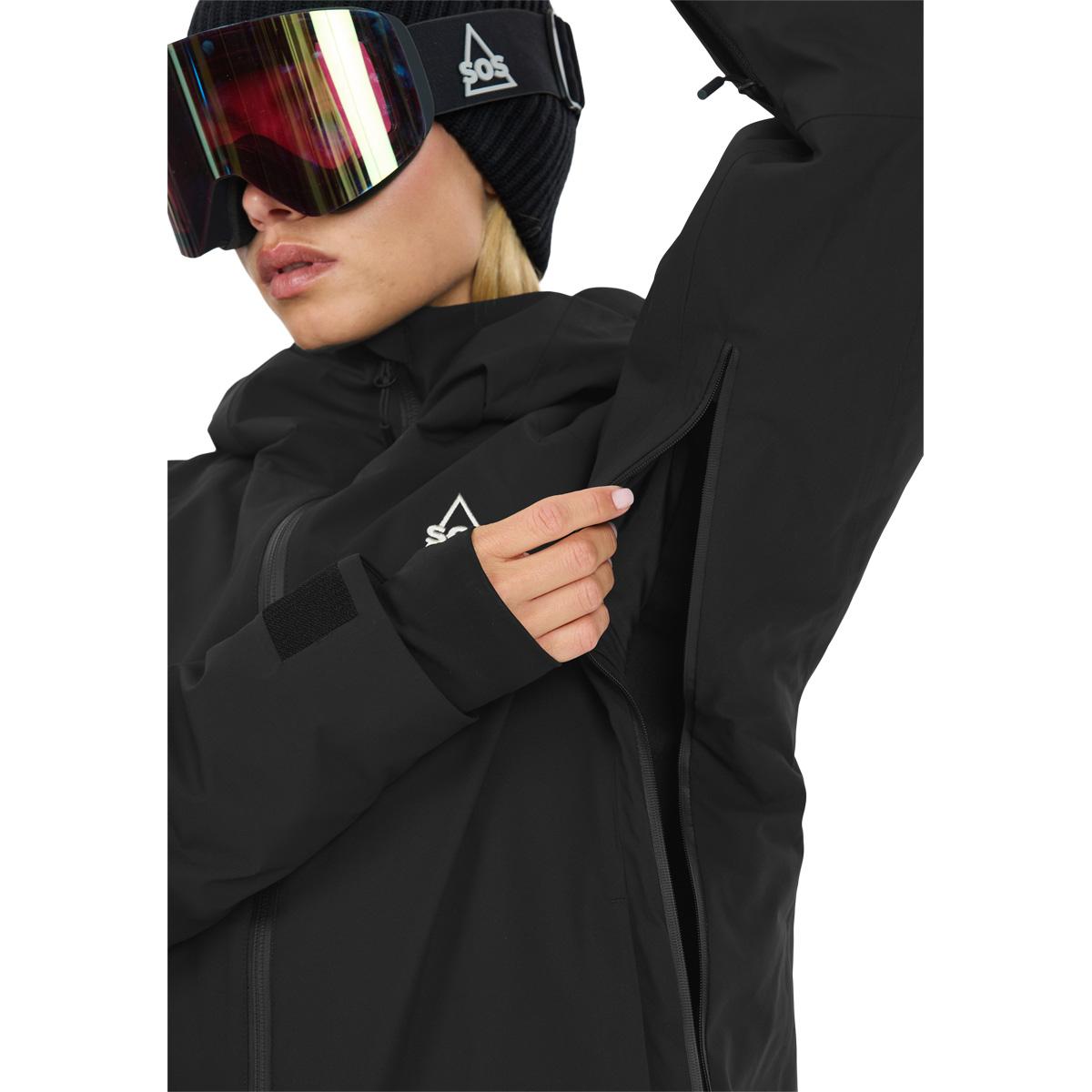 SOS Samkos 2L Insulated Skijakke Dame Black