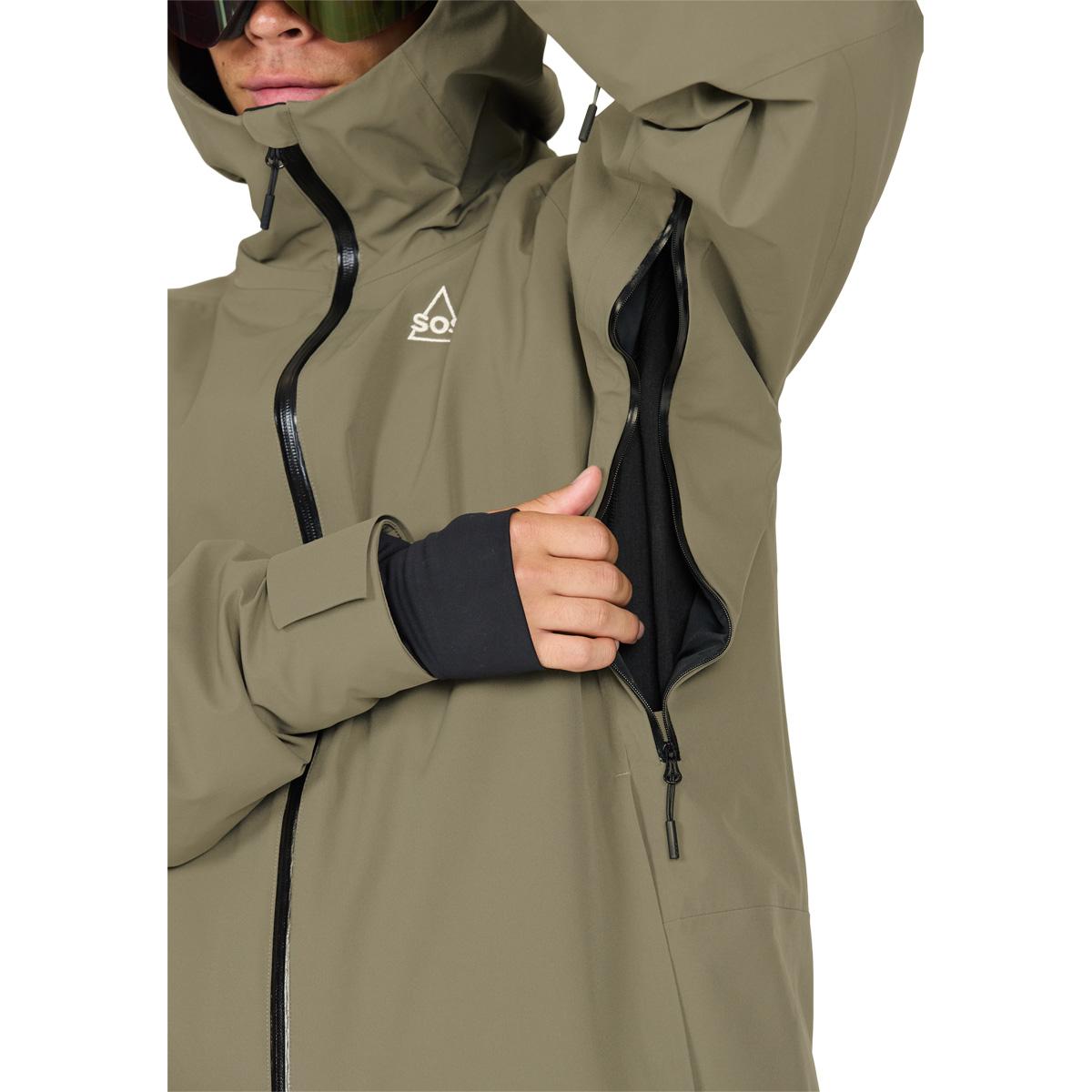 SOS Samkos 2L Insulated Skijakke Herre Smokey Olive