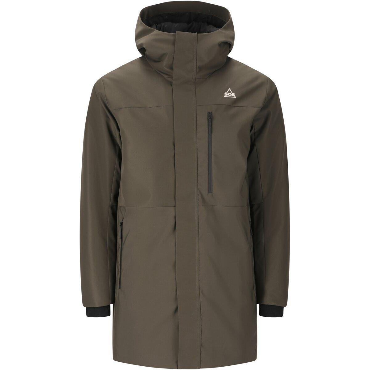 SOS Trikora 2L Insulated Parka Jakke Herre Black Ink